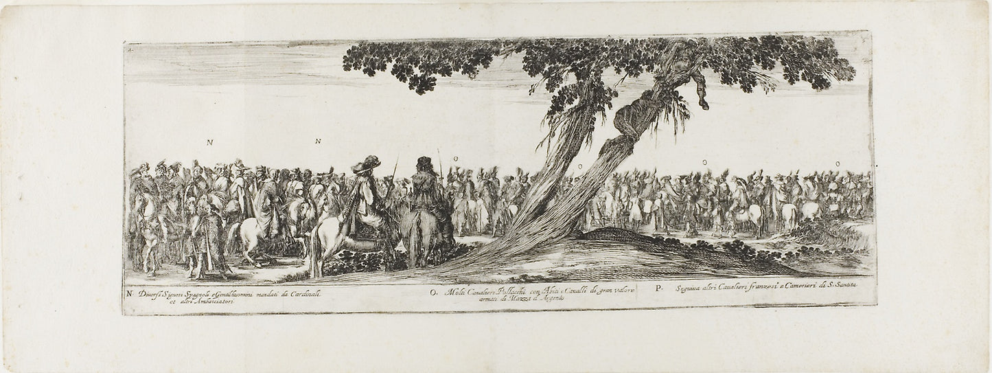 Entrance of the Ambassador of Poland into Rome - Stefano della Bella, Poster Print Wall Art