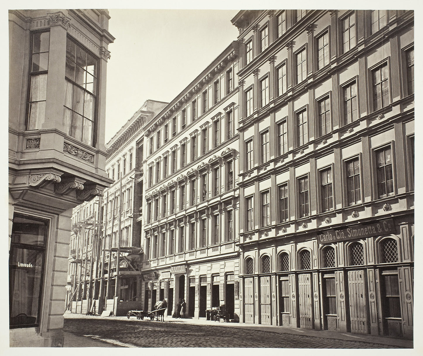 Heinrichsga?e No. 1, Zinshaus des Herrn A. M. Ru?o - Artist unknown , Poster Print Wall Art