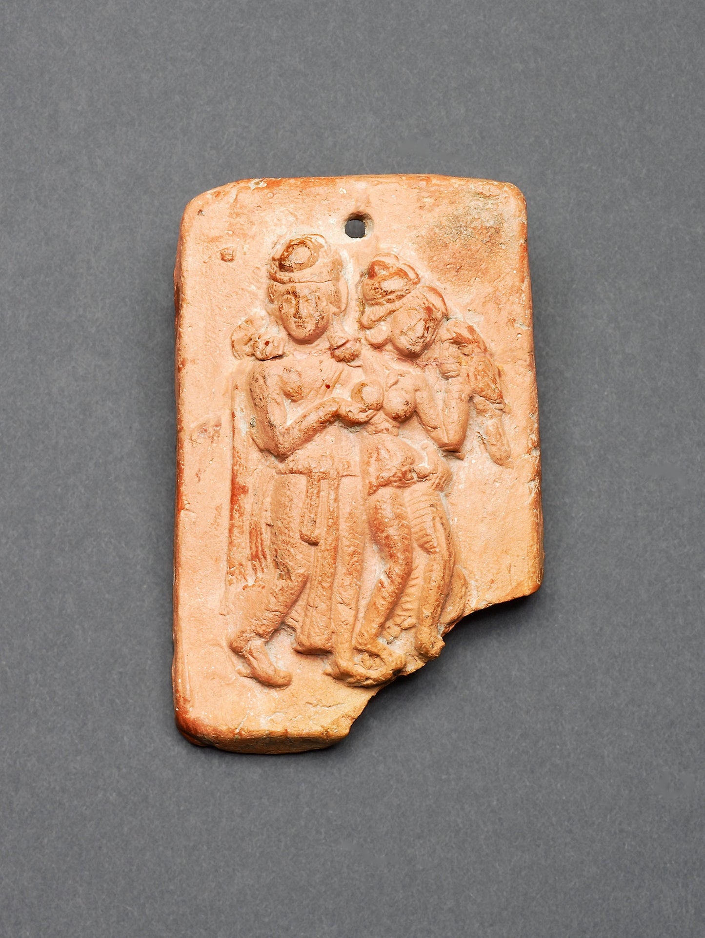 Amorous Couple (Mithuna) with Parrot - India, Poster Print Wall Art