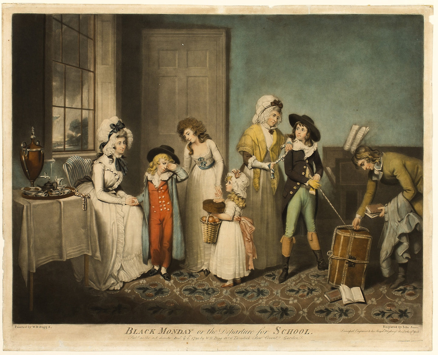 Black Monday, or the Departure for School - John Jones (English, 1745-1797), Poster Print Wall Art