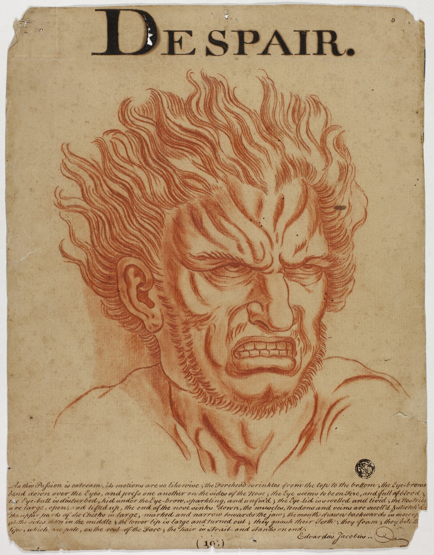 Despair - Eduardus Jacobus (British, 18th century), Poster Print Wall Art