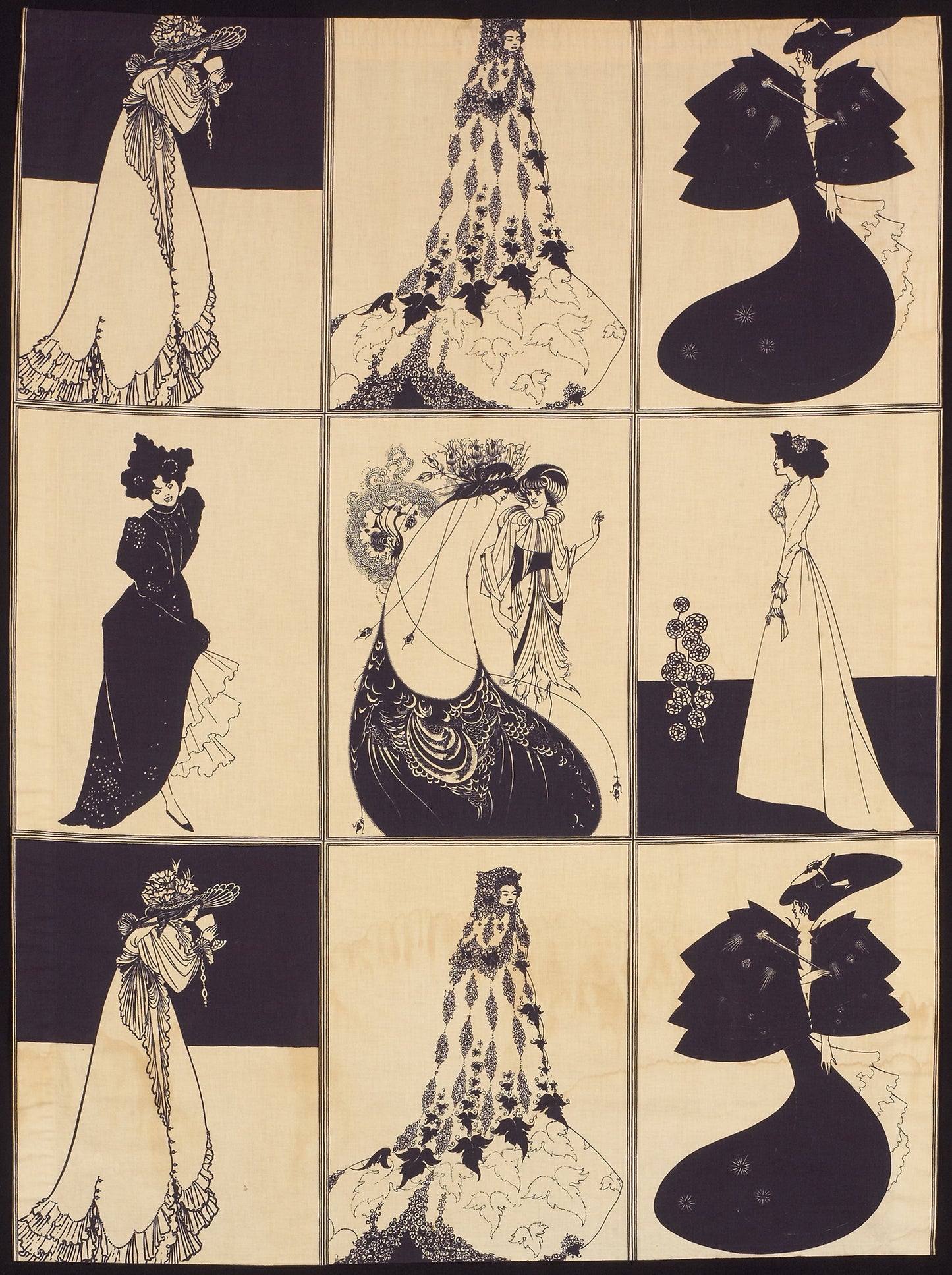 Panel - After designs - Aubrey Beardsley (English, 1872–1898), Poster Print Wall Art