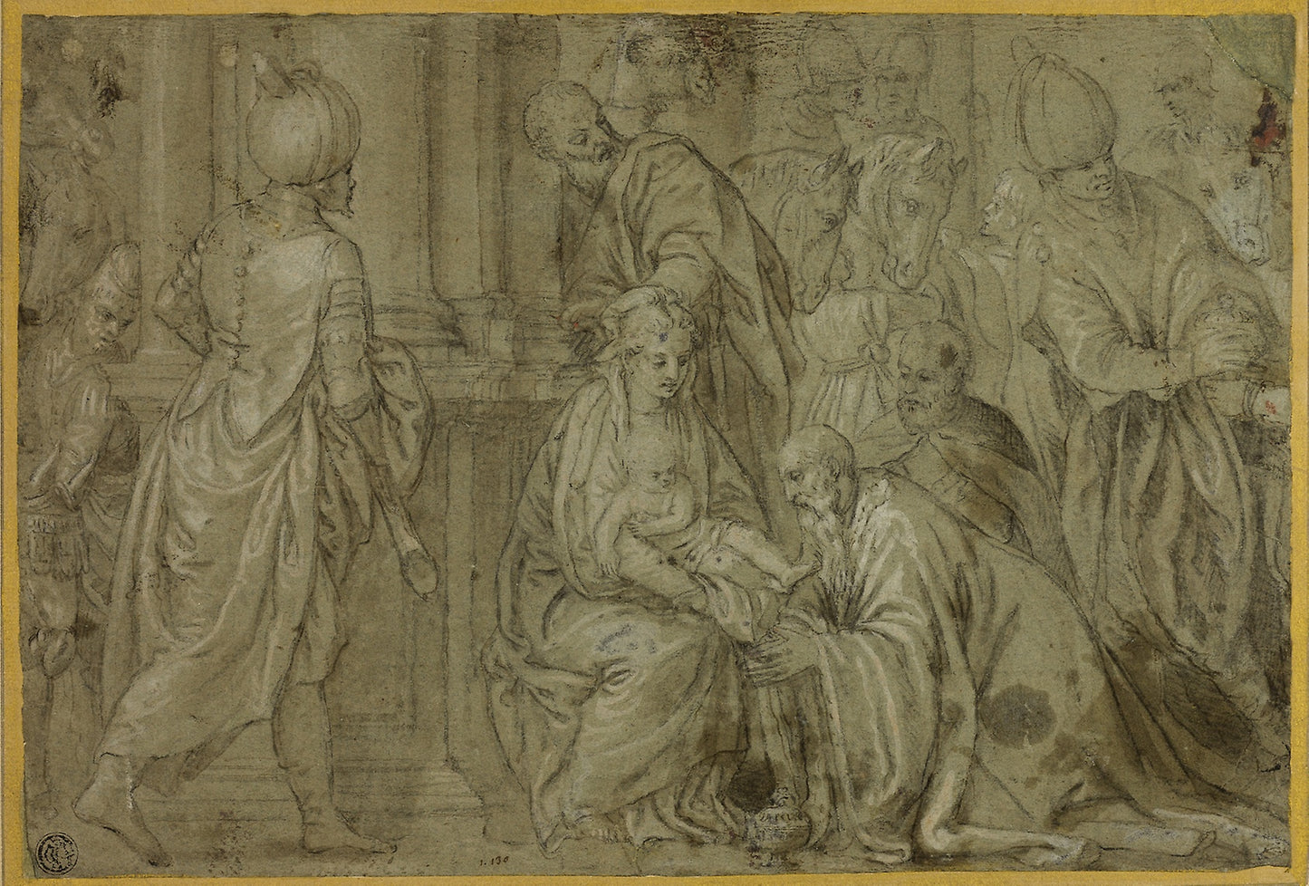 Adoration of the Magi - Benedetto Caliari, Poster Print Wall Art