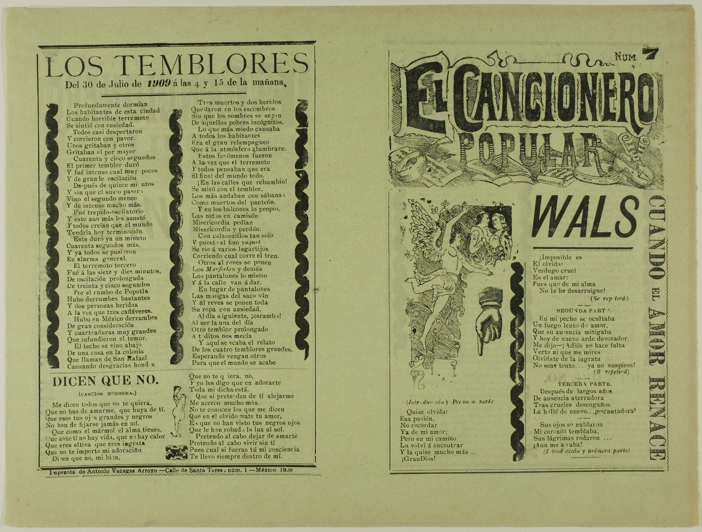 El cancionero popular, num. 7 (The Popular Songbook, No. 7) - Unknown Artist, Poster Print Wall Art