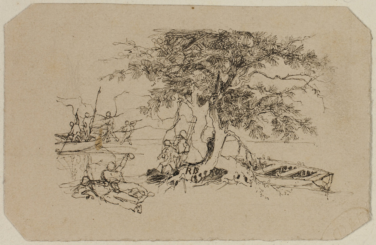 Fishing Spot - Rodolphe Bresdin, Poster Print Wall Art