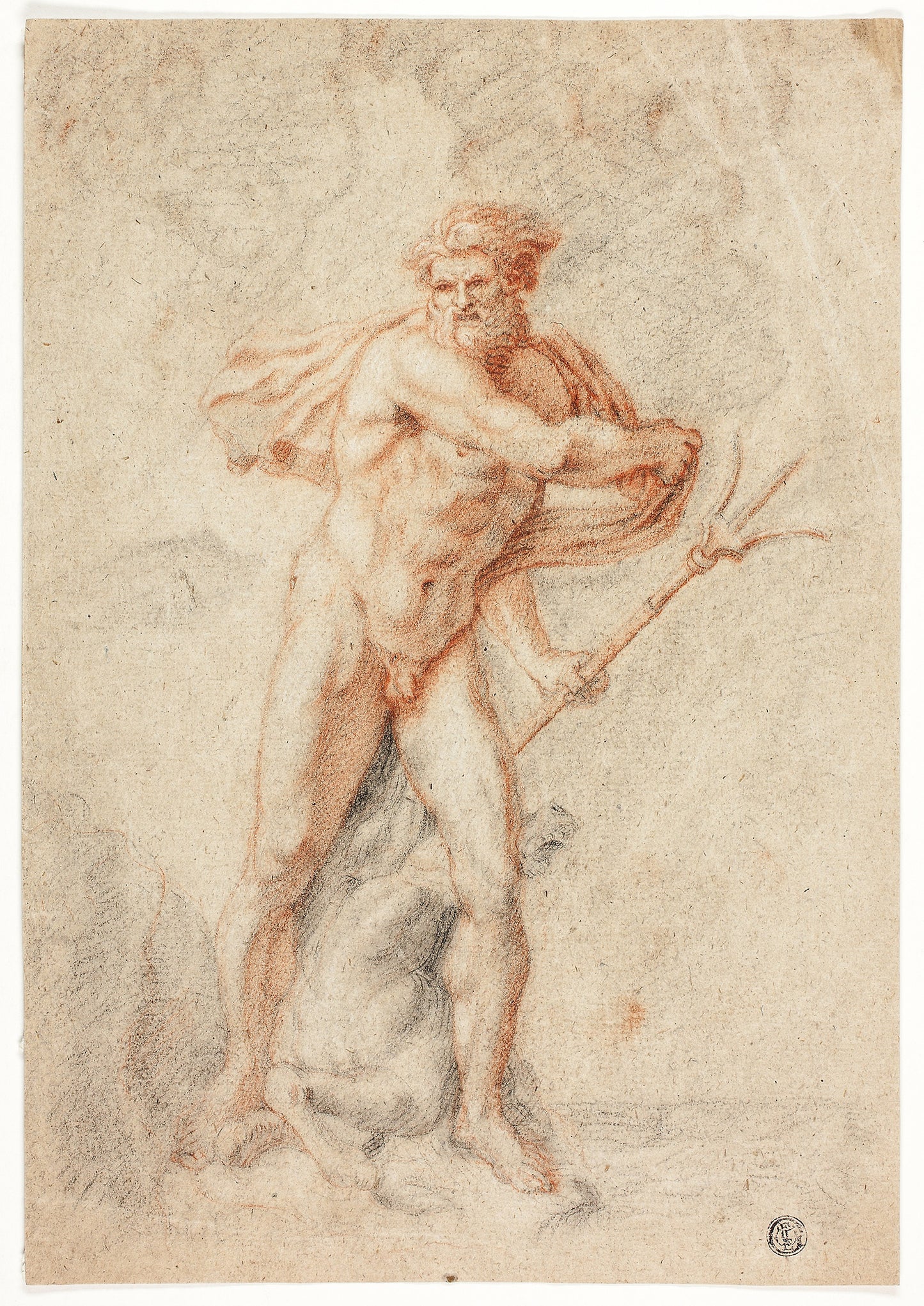 Neptune - Possibly Theodor van Thulden , Poster Print Wall Art
