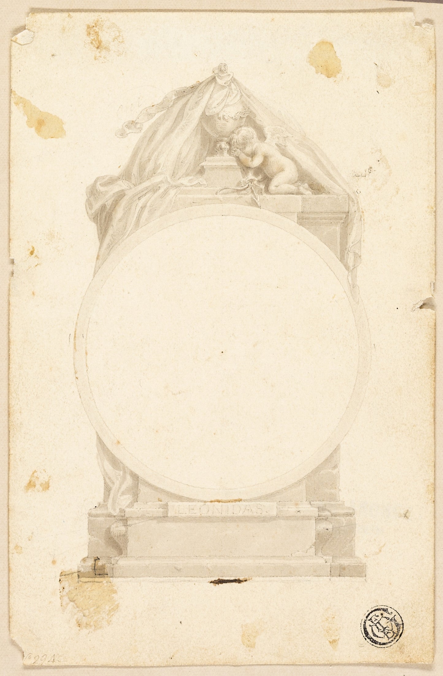 Funerary Monument - Possibly Thomas Stothard (English, 1755-1834), Poster Print Wall Art