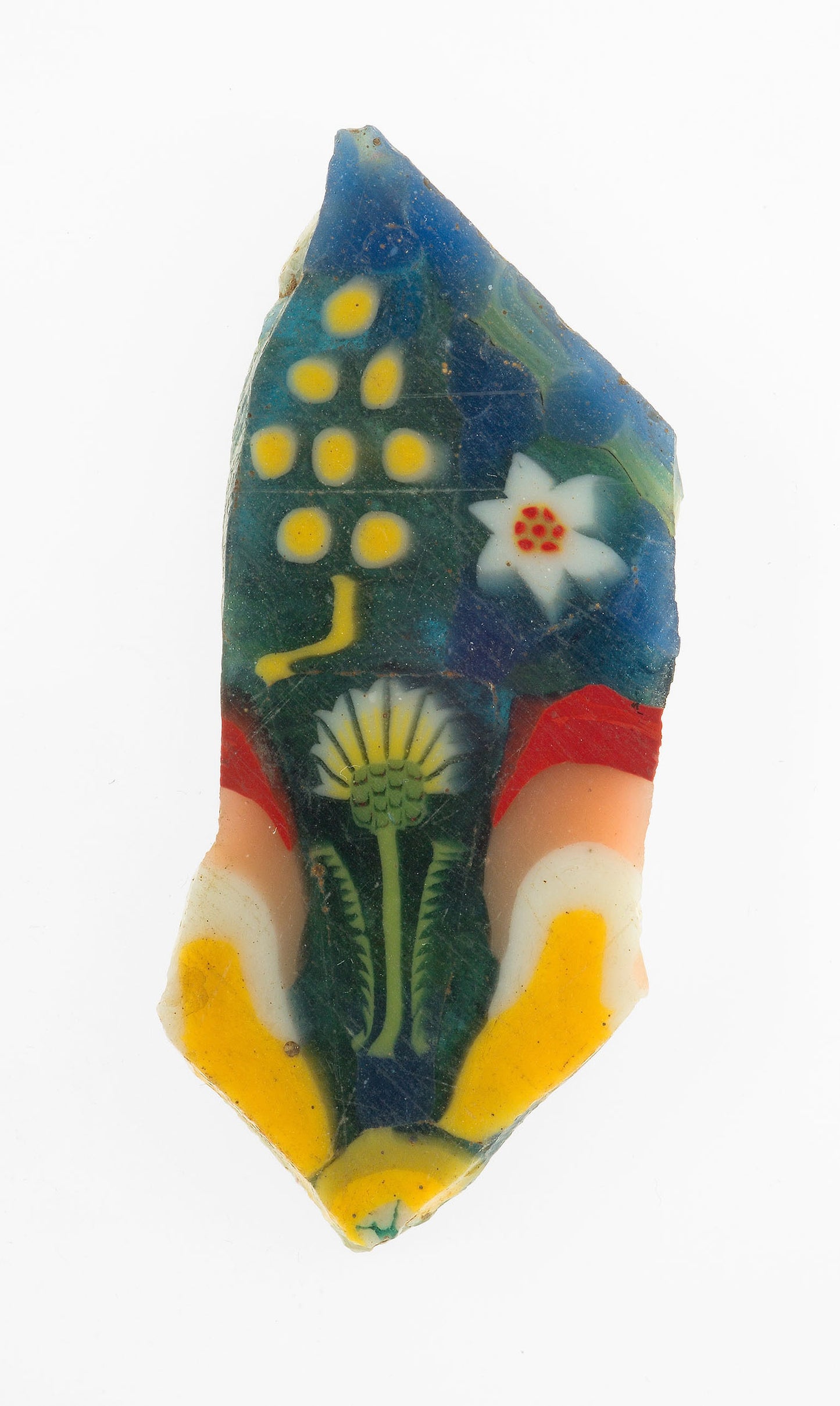 Fragment of a Floral Plaque - Egyptian, Poster Print Wall Art