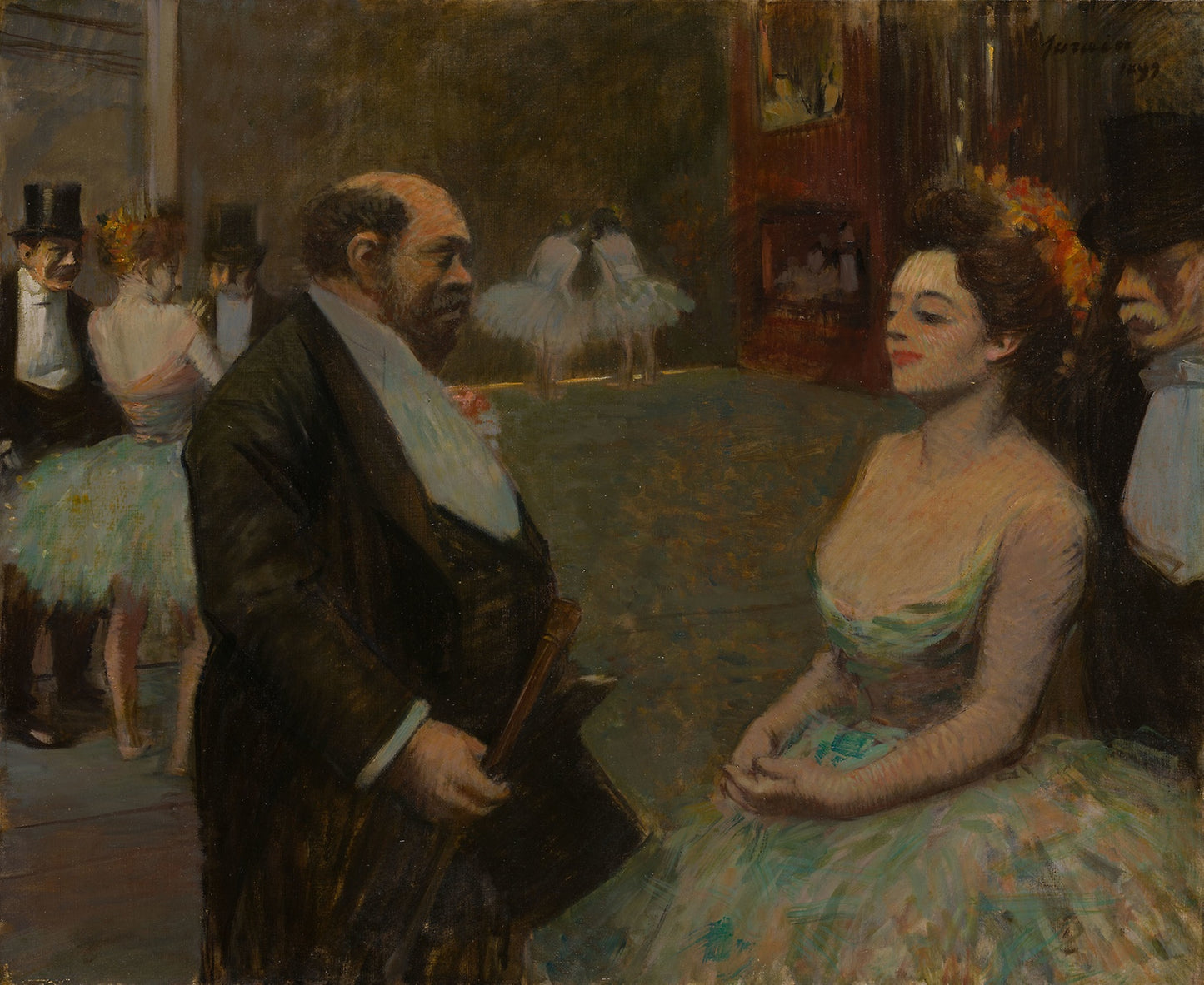 In the Wings - Jean Louis Forain, Poster Print Wall Art