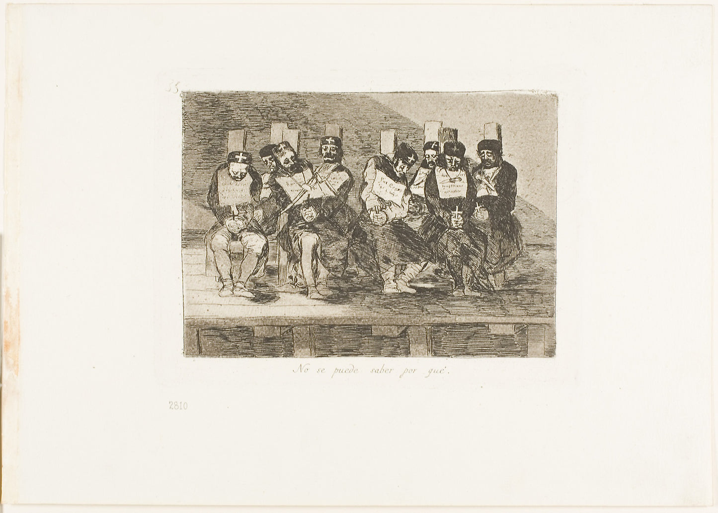 One Can't Tell Why, plate 35 from The Disasters of War - Francisco José de Goya y Lucientes, Poster Print Wall Art