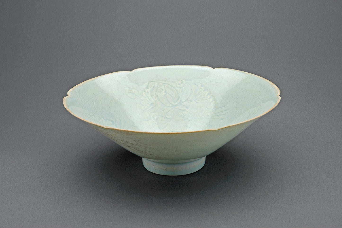Lobed Bowl with Lotus Scrolls - China, Poster Print Wall Art