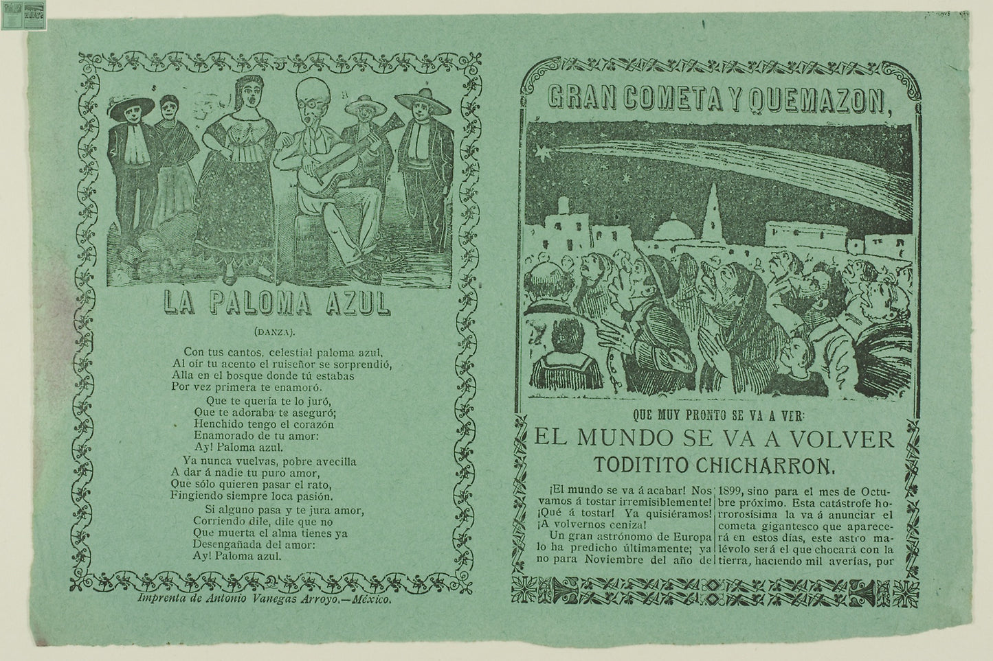 Great Comet and Fiery Blaze - José Guadalupe Posada, Poster Print Wall Art