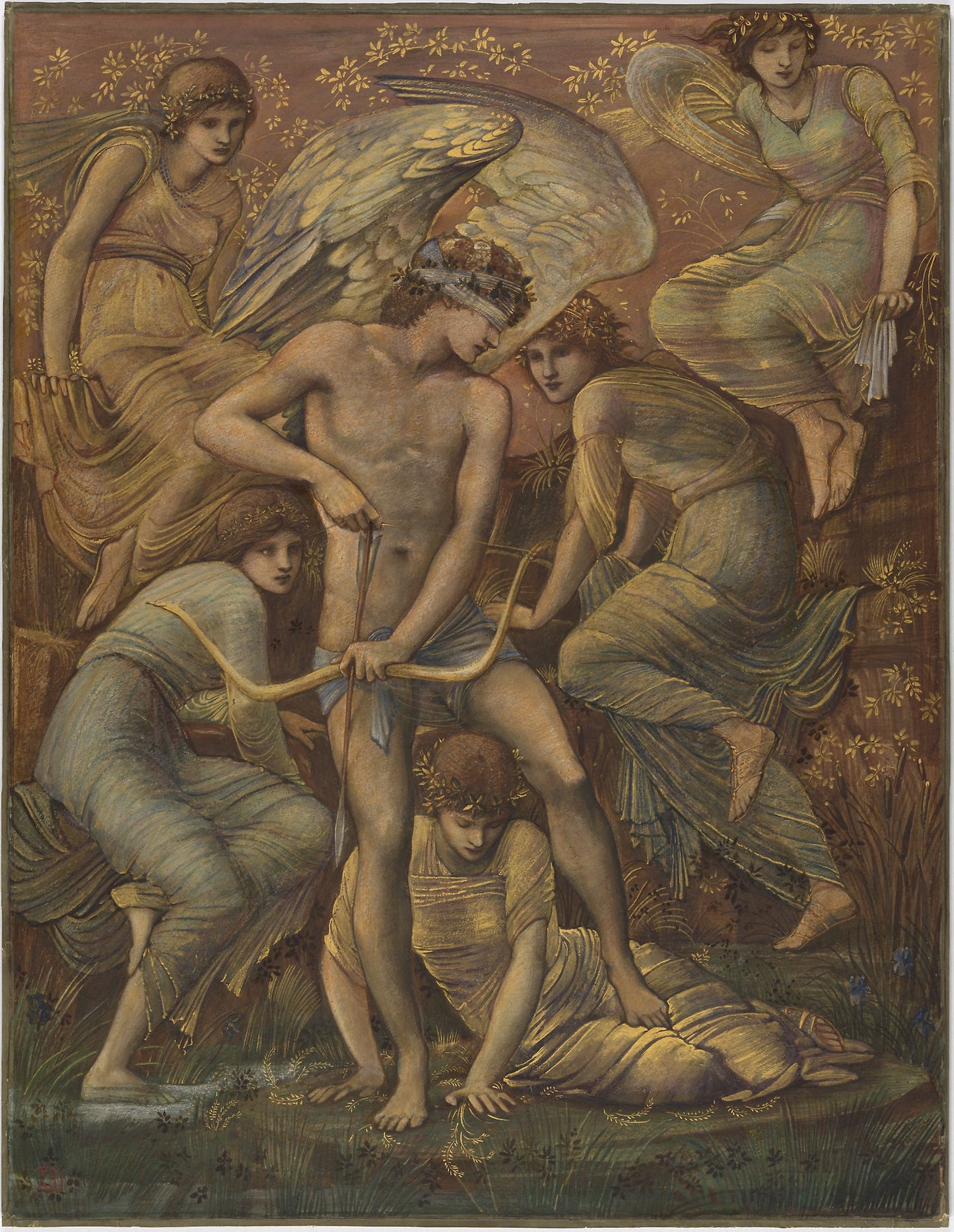 Cupid's Hunting Fields - Sir Edward Burne-Jones, Poster Print Wall Art