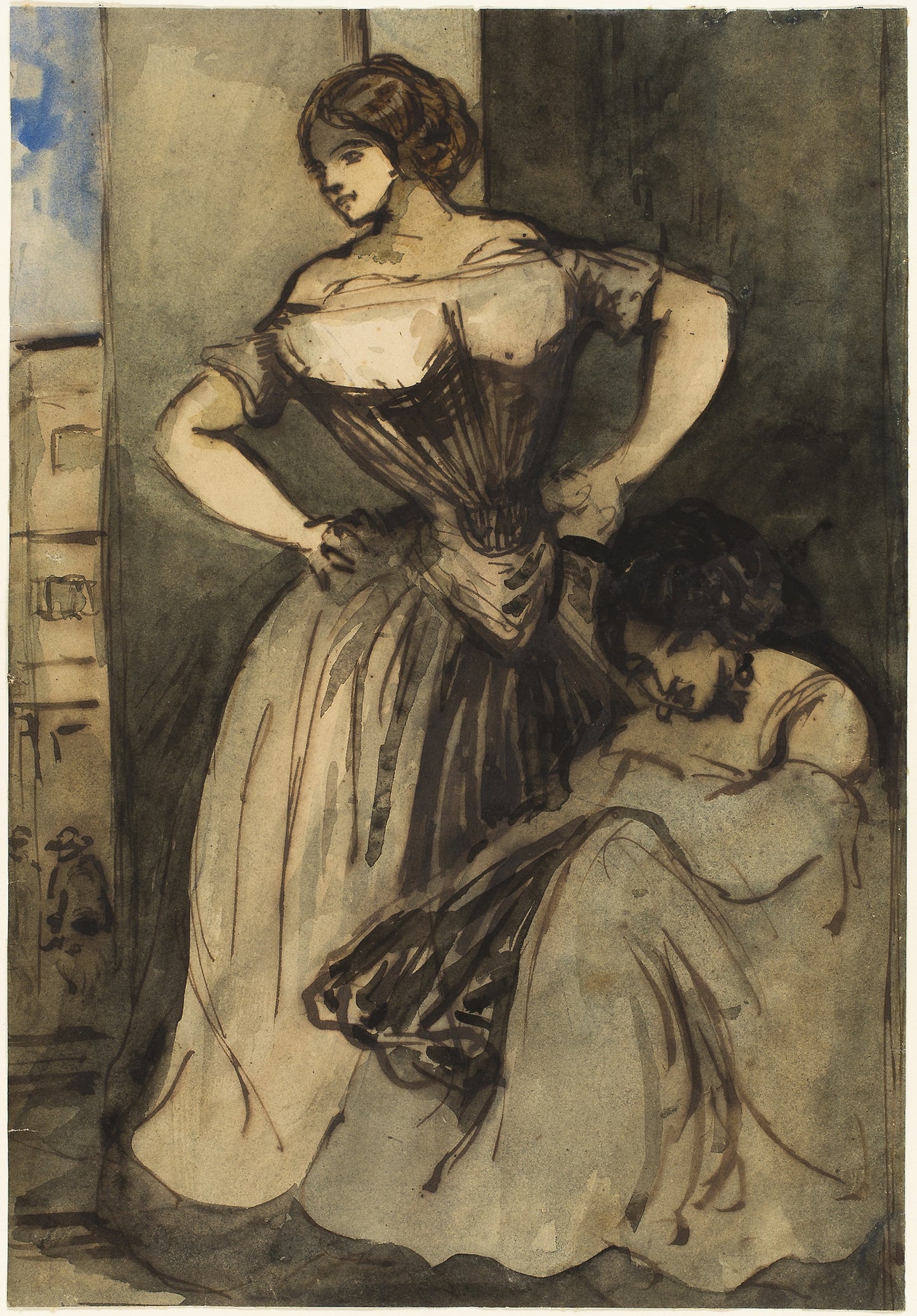 Two Women - Constantin Guys, Poster Print Wall Art