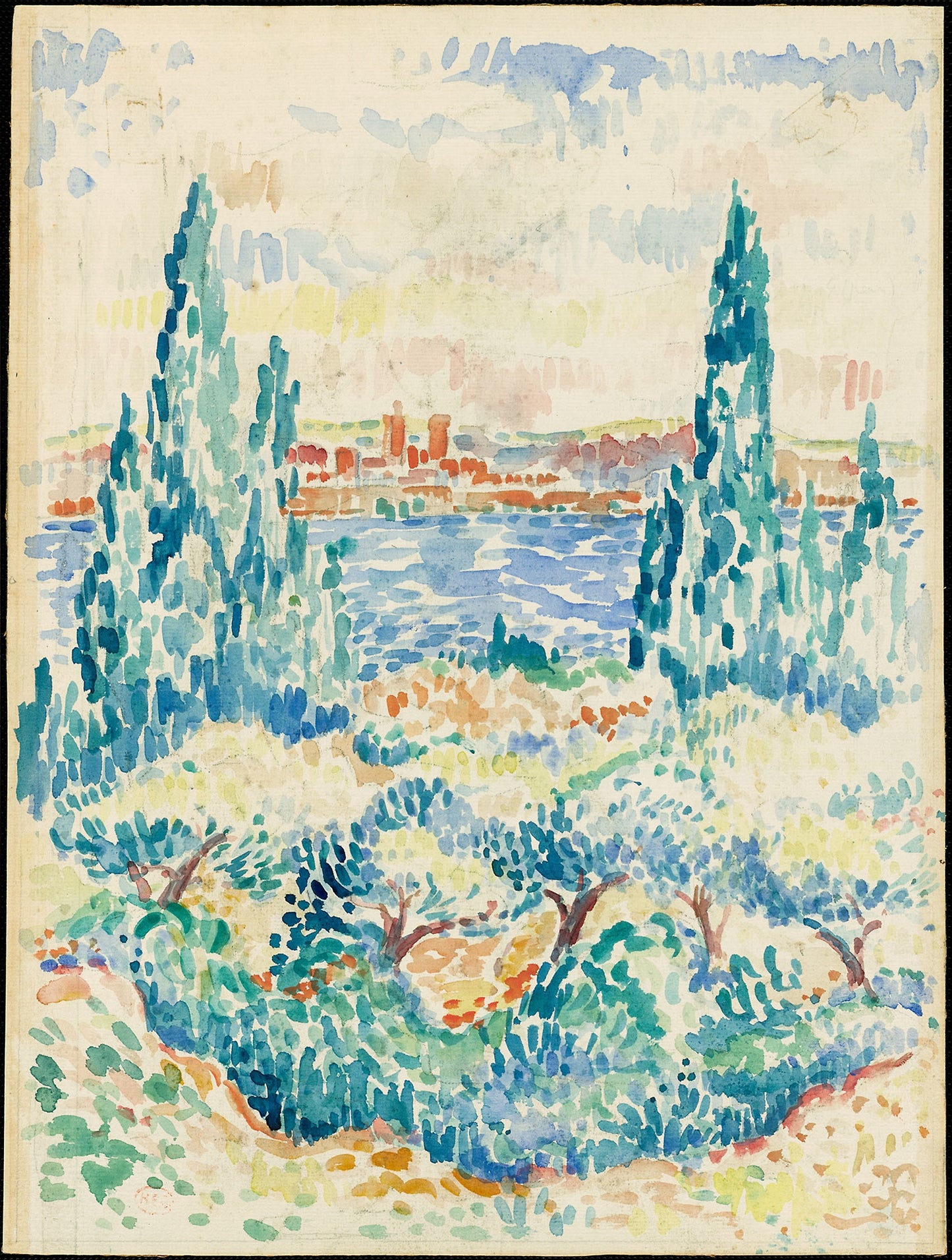 Antibes - Attributed to Henri Edmond Cross, Poster Print Wall Art
