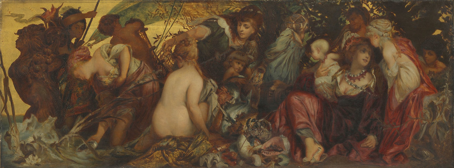 Treasures of the Sea - Hans Makart, Poster Print Wall Art