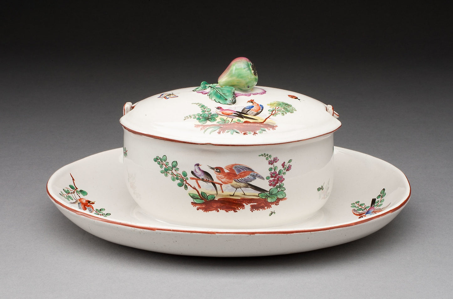 Butter Dish and Stand - Aprey Pottery Factory, Poster Print Wall Art