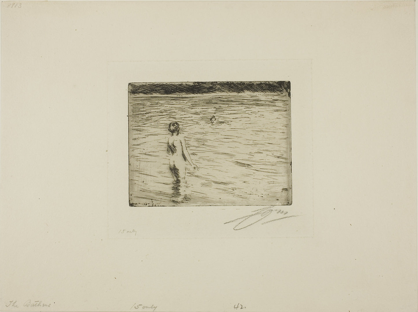 Mother Bathing - Anders Zorn, Poster Print Wall Art