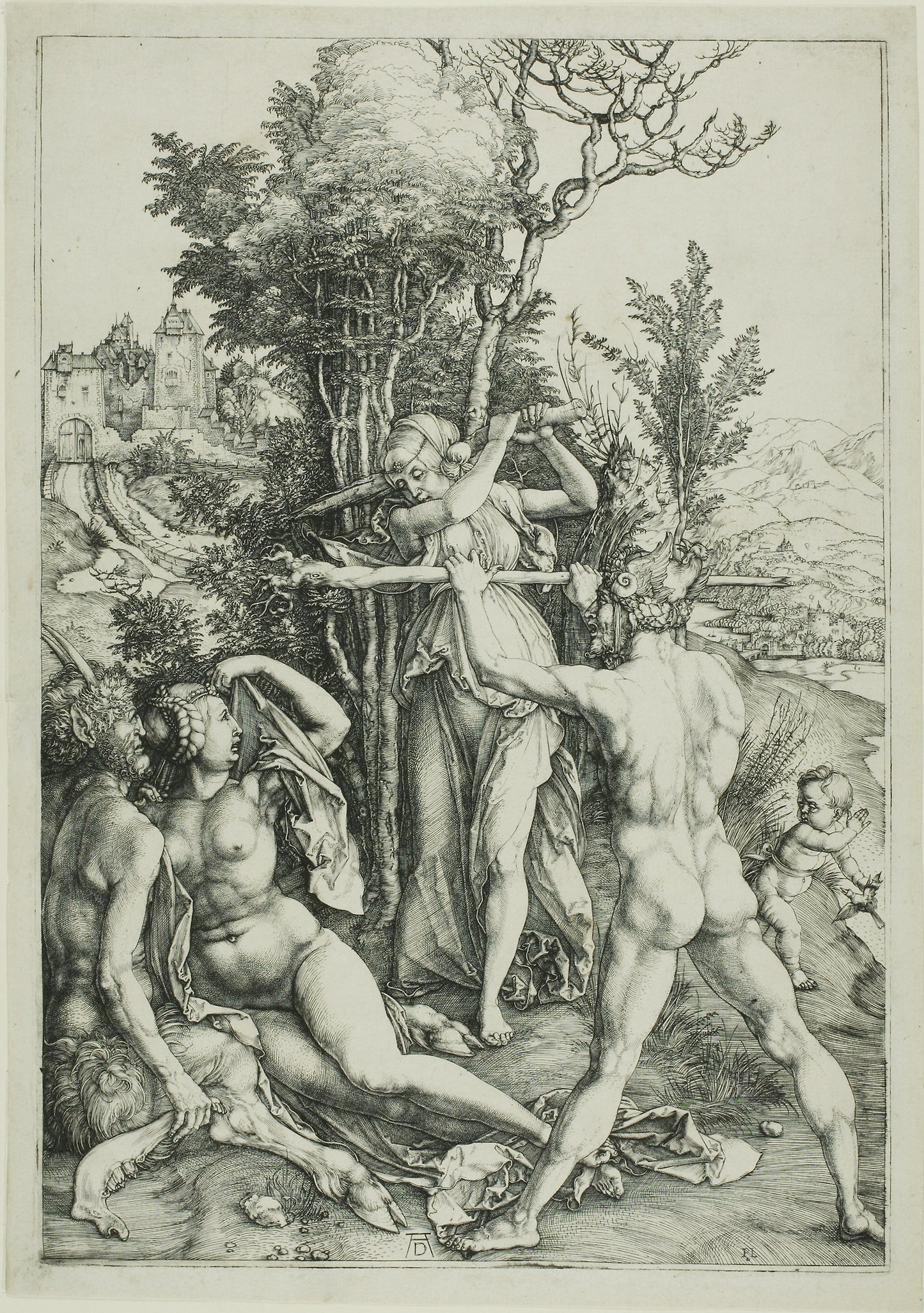 Hercules at the Crossroads (Jealousy) - Albrecht Dürer, Poster Print Wall Art