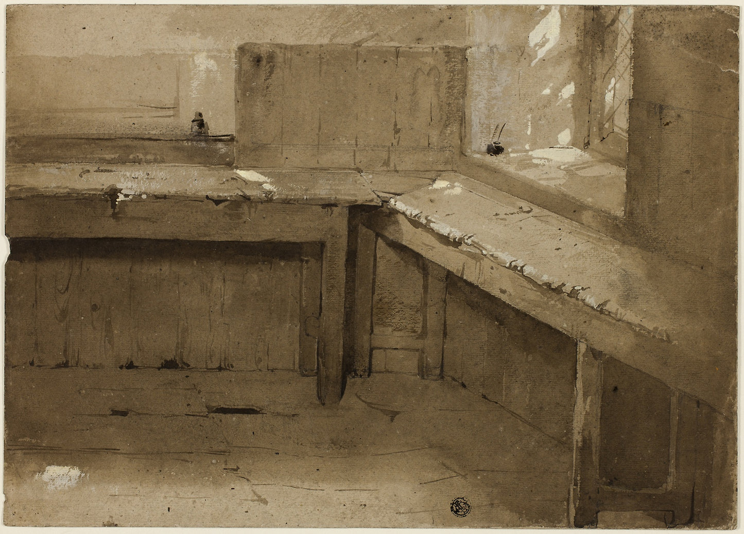 Background Study - Attributed to Sir David Wilkie, Poster Print Wall Art