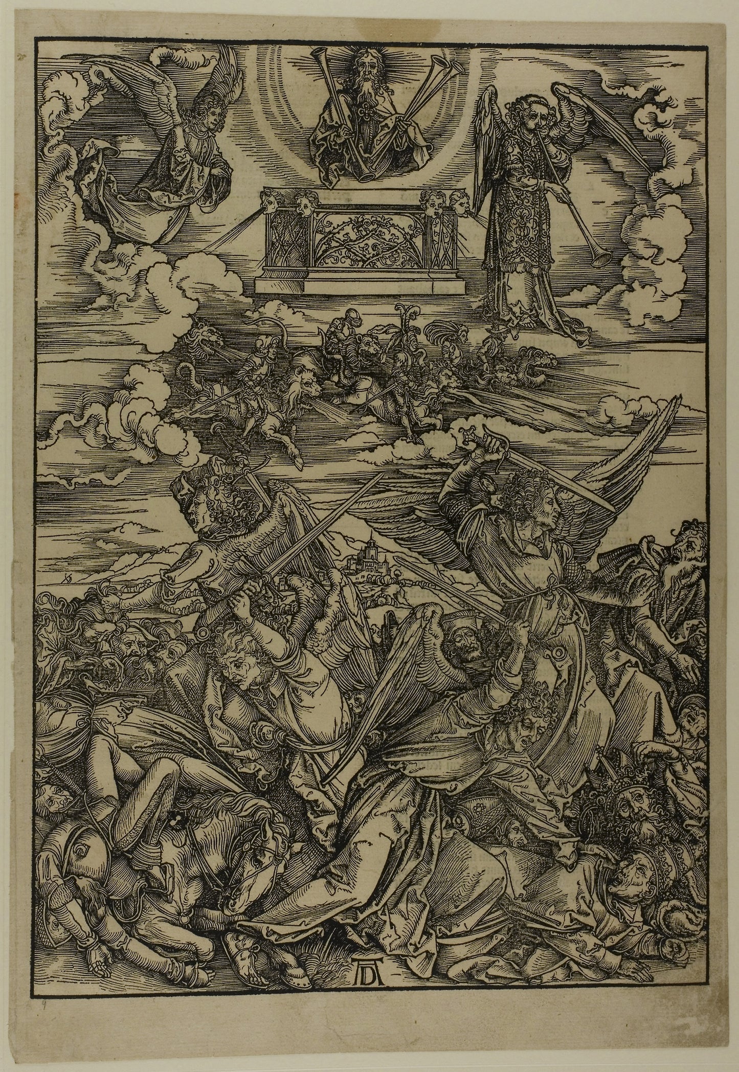 The Four Avenging Angels of Euphrates, from The Apocalypse - Albrecht Dürer, Poster Print Wall Art