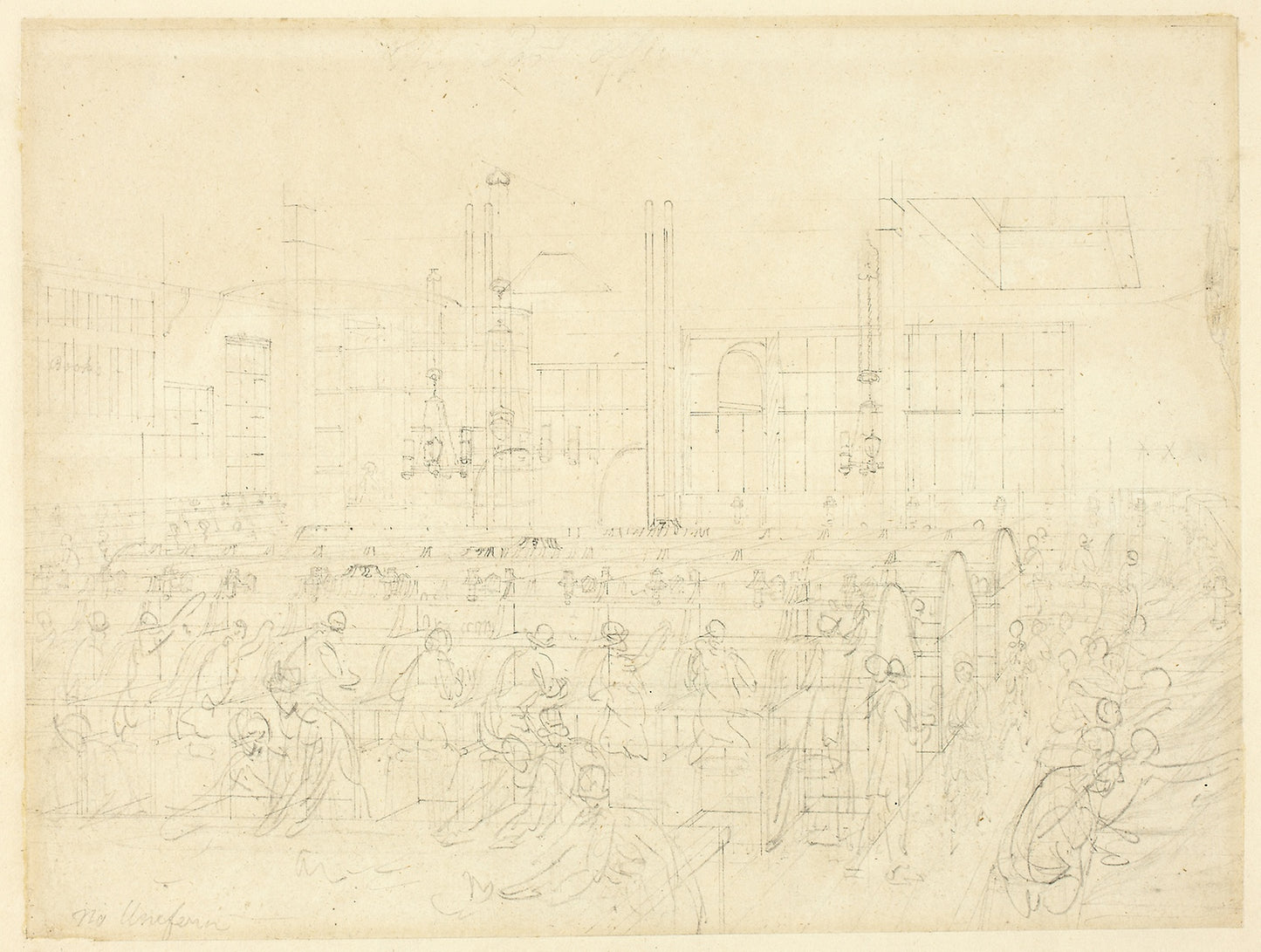 Study for The Post Office, from Microcosm of London - Augustus Charles Pugin (English, born France, 1762-1832), Poster Print Wall Art