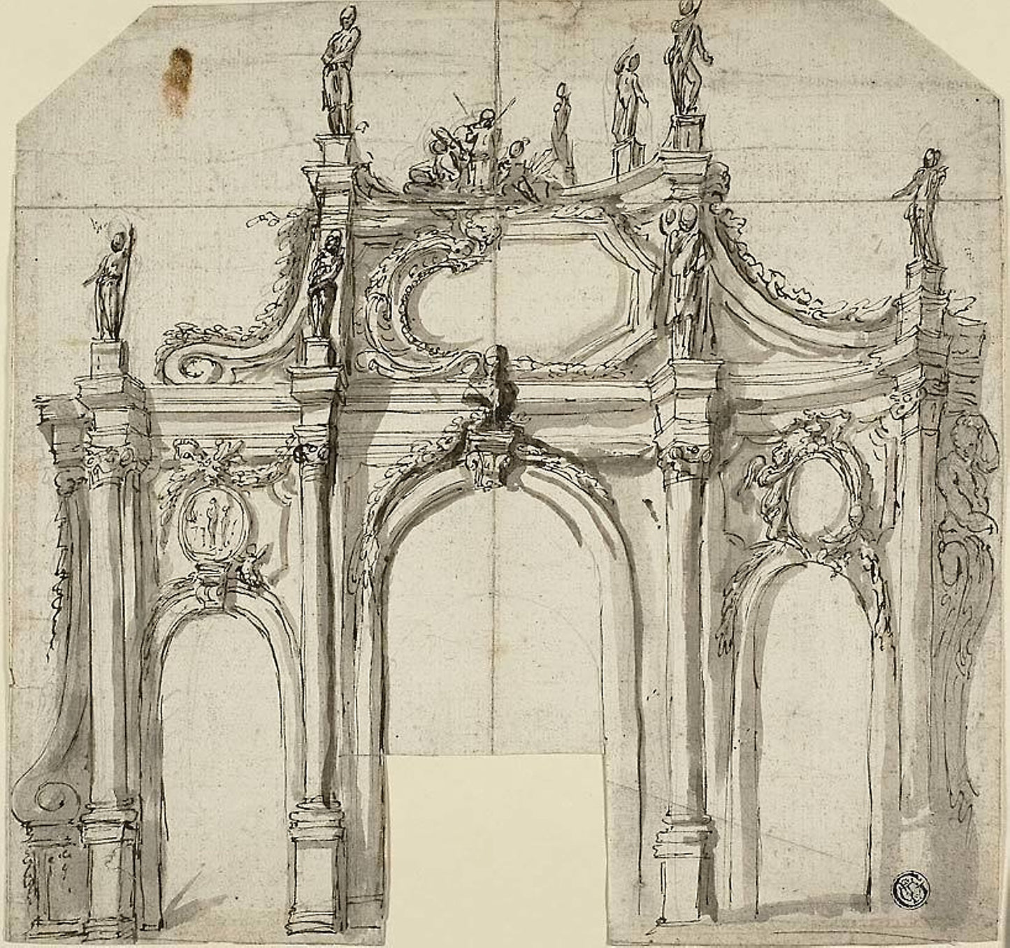 Triumphal Arch - Unknown Artist (Italian, 17th century), Poster Print Wall Art