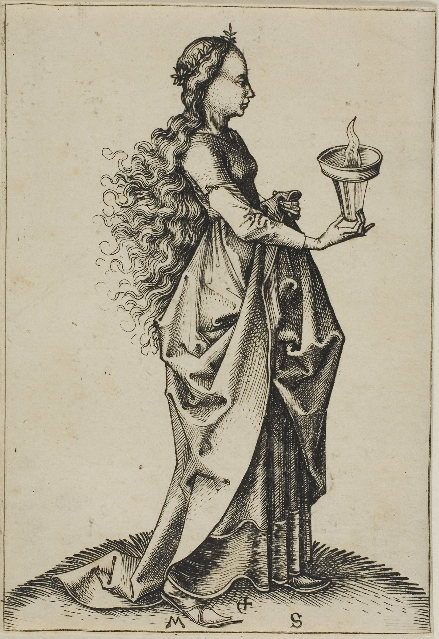 The Fifth Wise Virgin: Martin Schongauer, Poster Print Wall Art