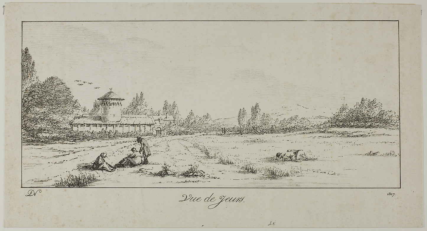 View of Jeurs - Dominique-Vivant Denon, Poster Print Wall Art