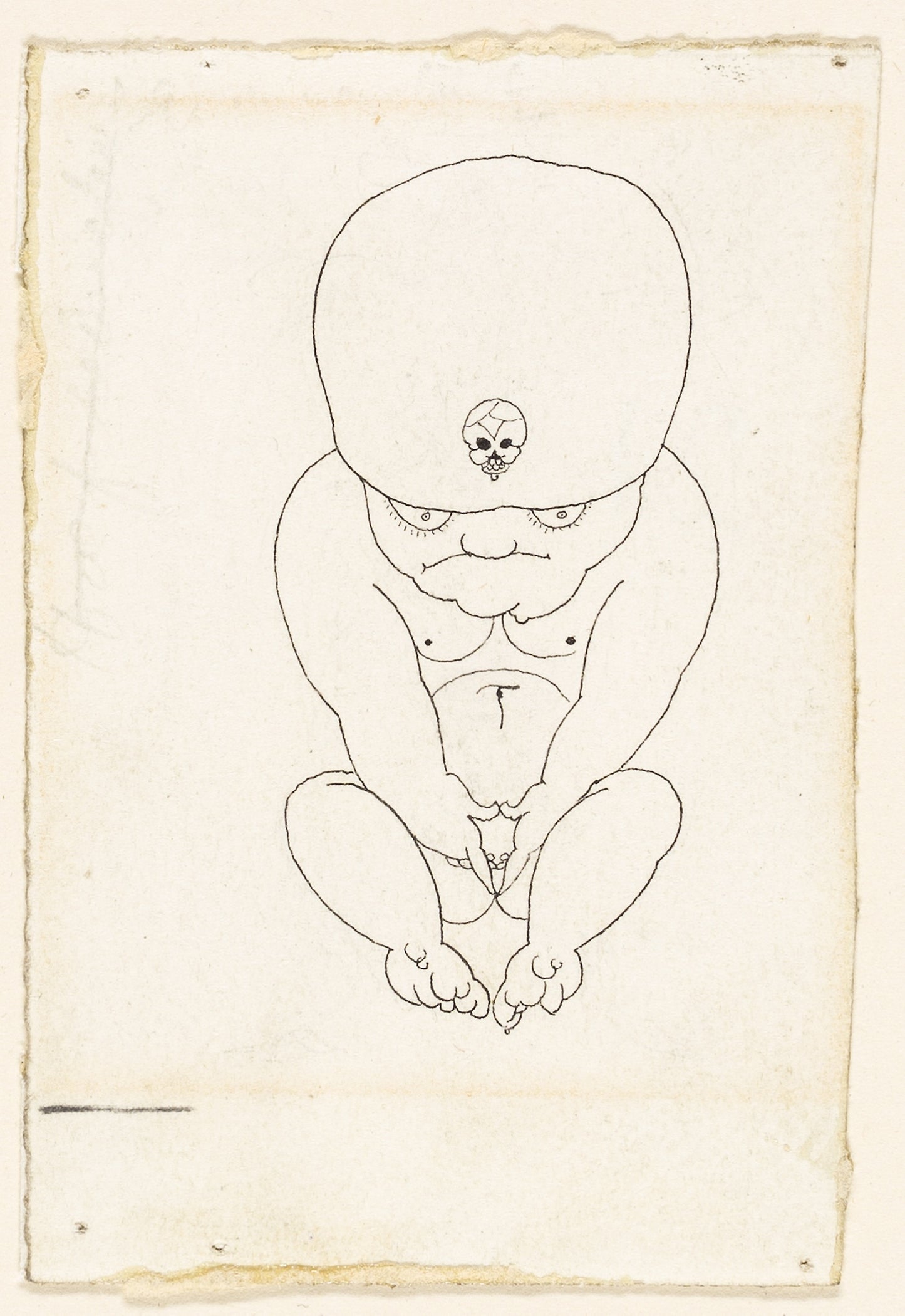 Crouching Midget - Aubrey Vincent Beardsley, Poster Print Wall Art