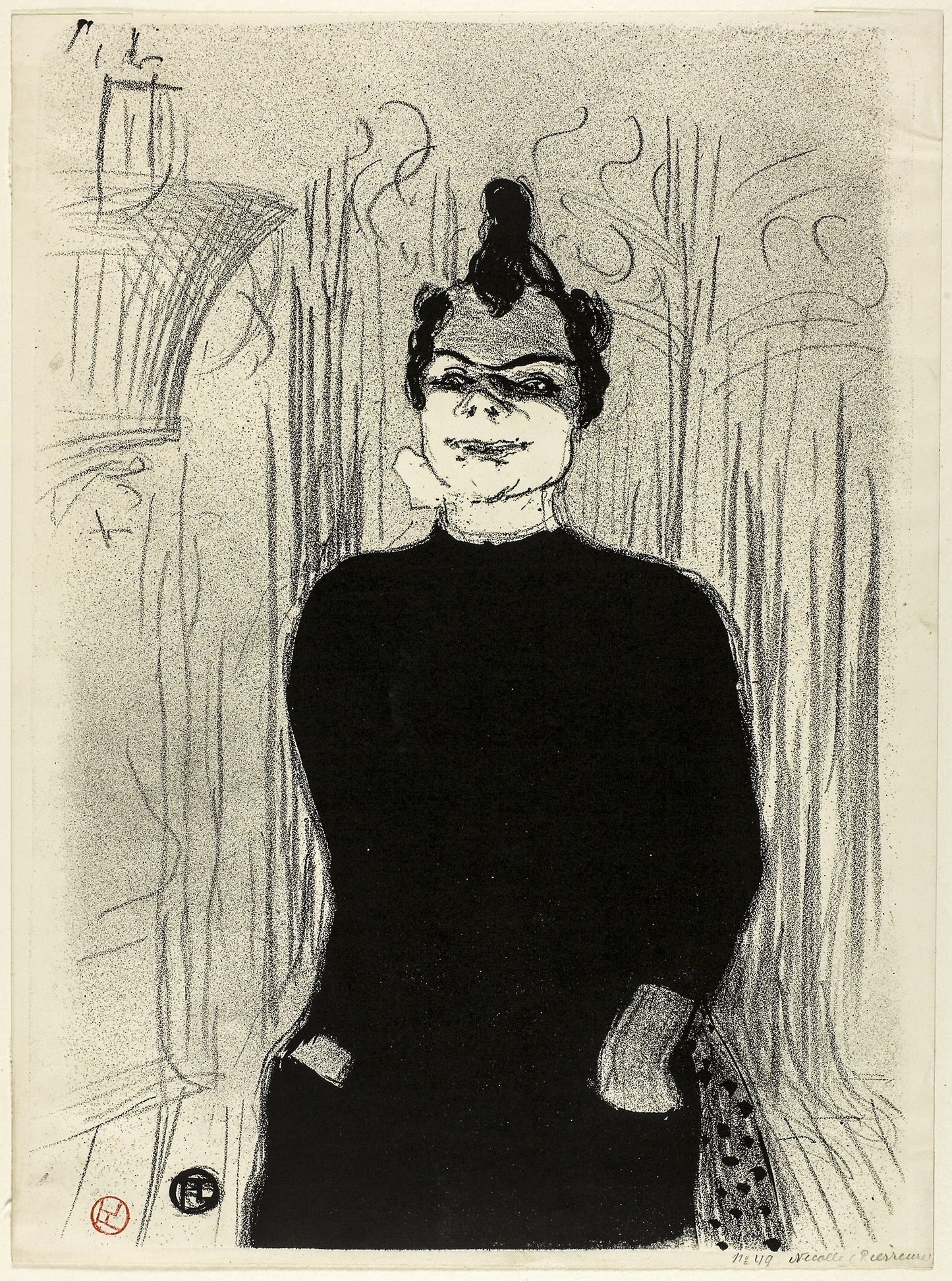 At the Gaieté Rochechouart - Nicolle - Henri de Toulouse-Lautrec, Poster Print Wall Art