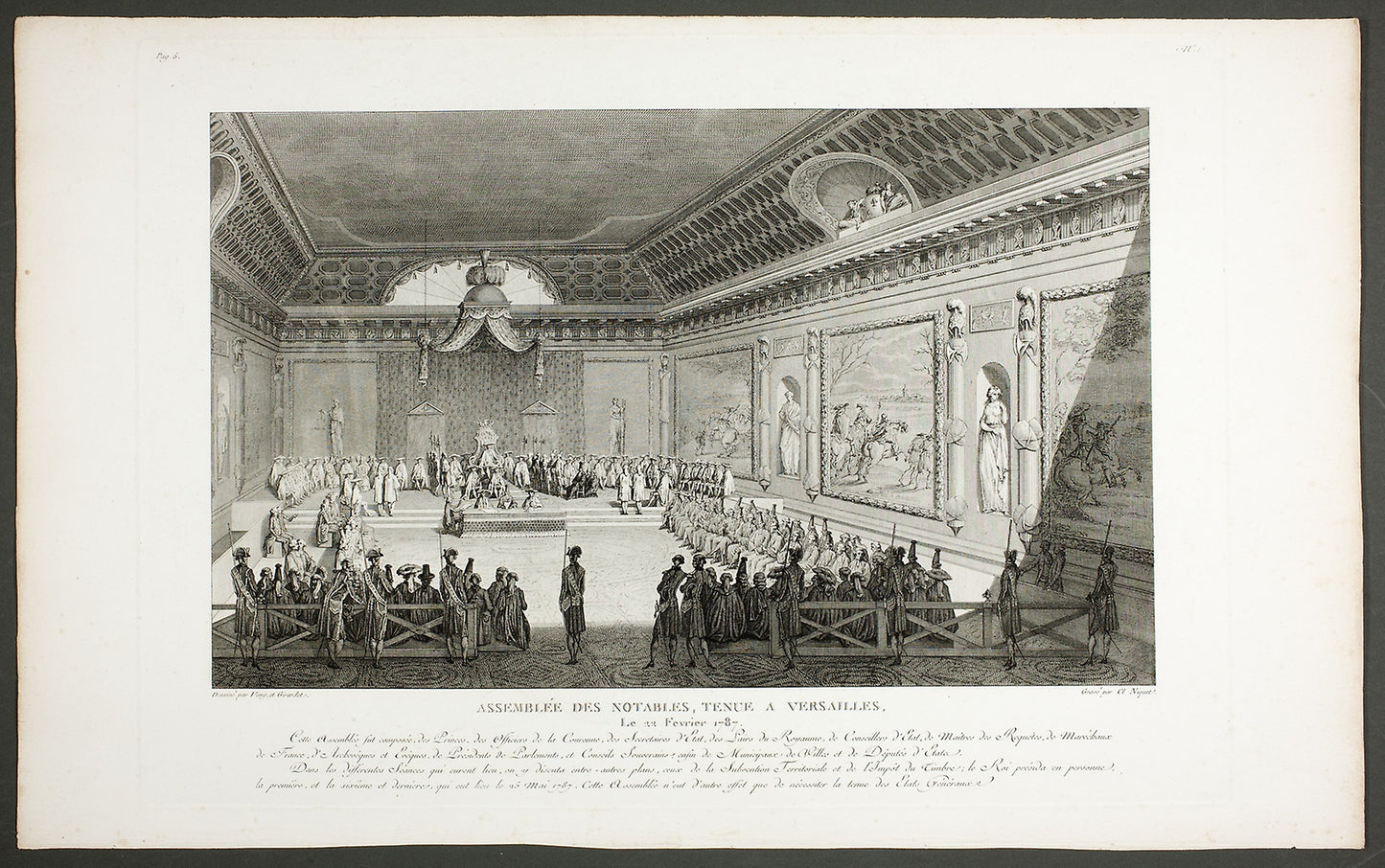 Assembly of Notable People, Held at Versailles - Claude Niquet (French, c. 1770-1831), Poster Print Wall Art