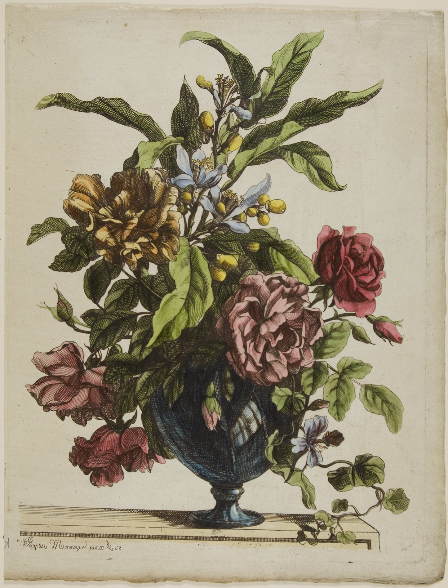 Vase of Flowers - Jean Baptiste Monnoyer, Poster Print Wall Art