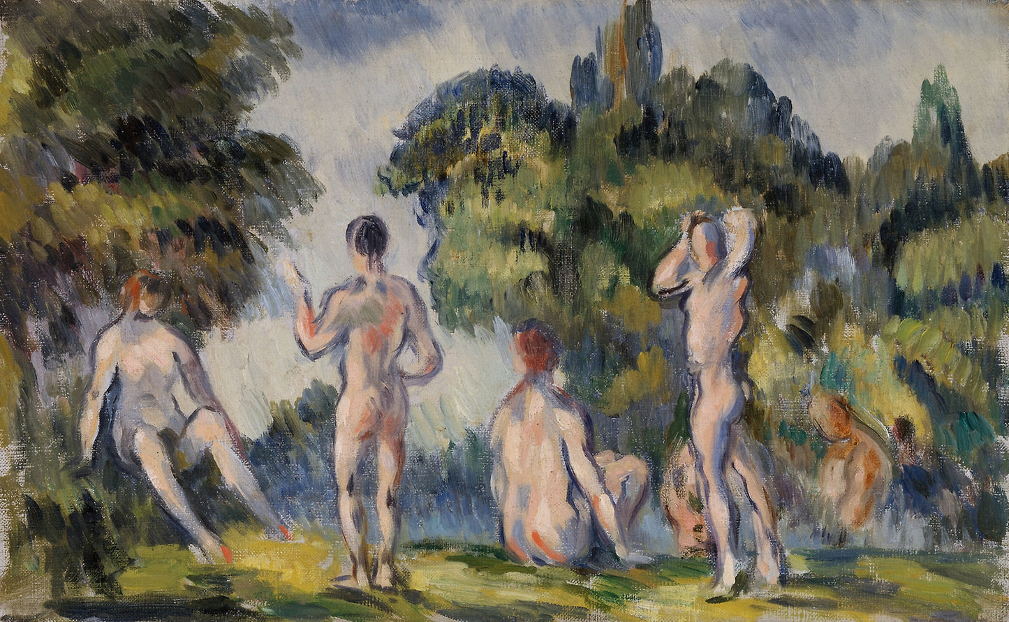 Bathers: Paul Cézanne,16x12"(A3) Poster