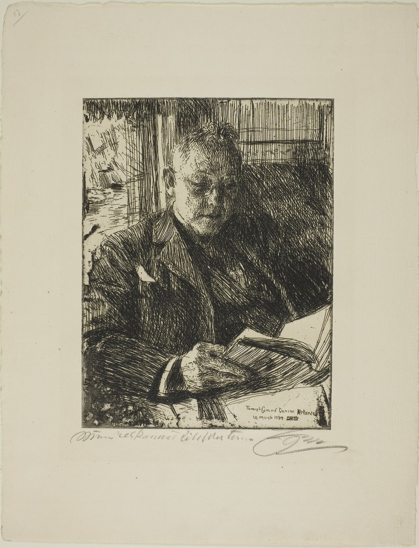 Travelling Companion (Mr. Ch. Deering) - Anders Zorn, Poster Print Wall Art
