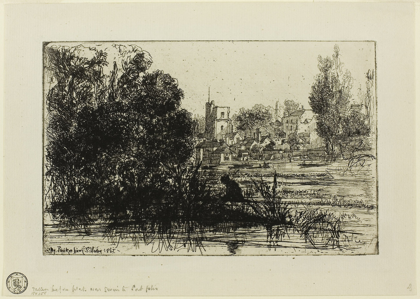 Twickenham Church - Francis Seymour Haden, Poster Print Wall Art