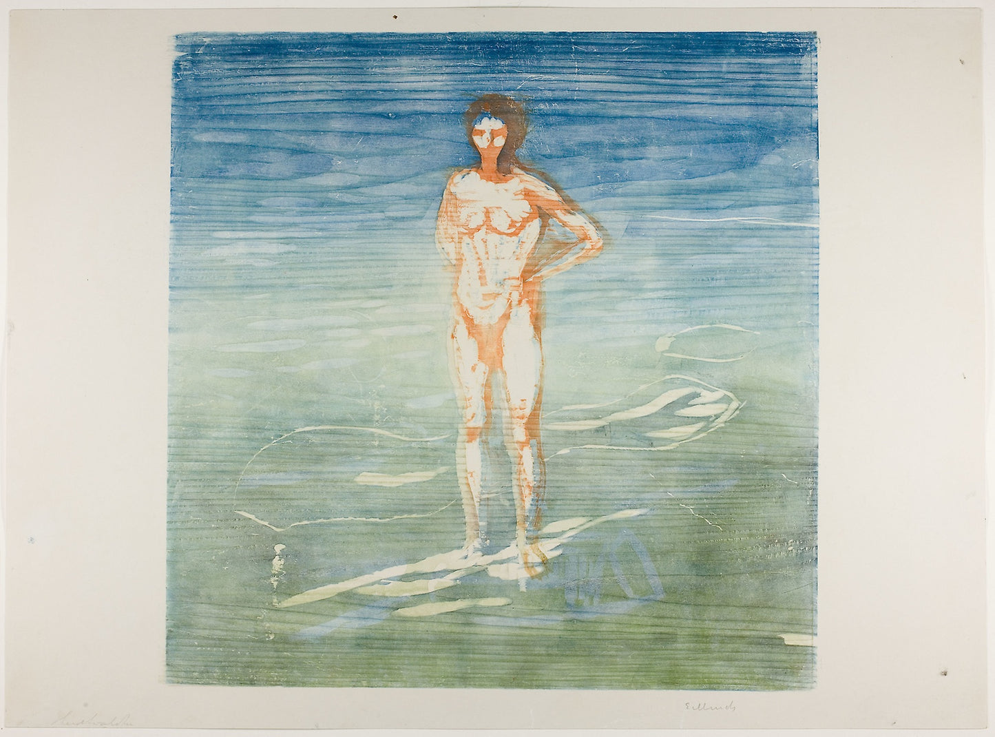 Man Bathing - Edvard Munch, Poster Print Wall Art