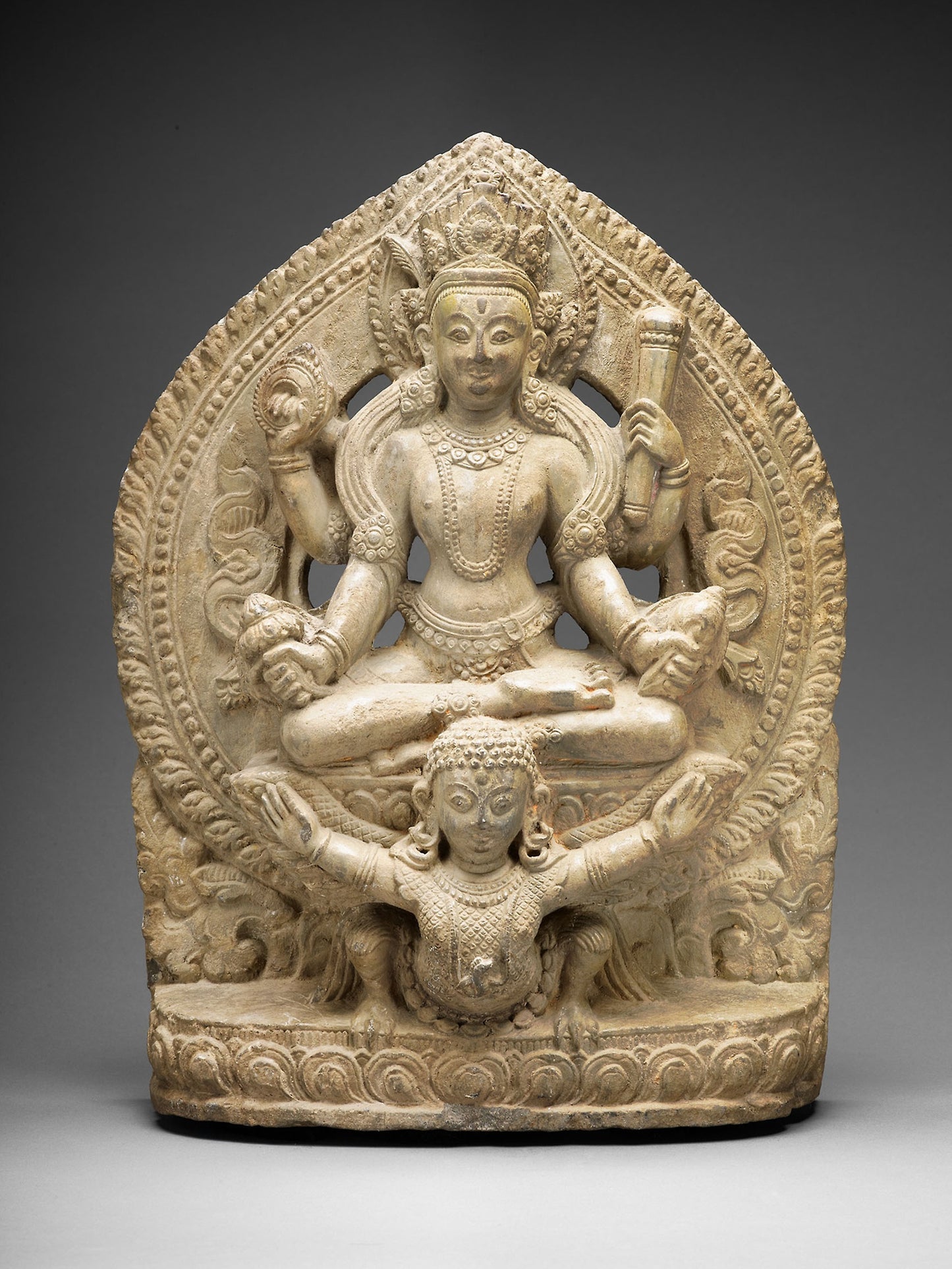 God Vishnu Riding His Mount, Garuda - Nepal, Poster Print Wall Art