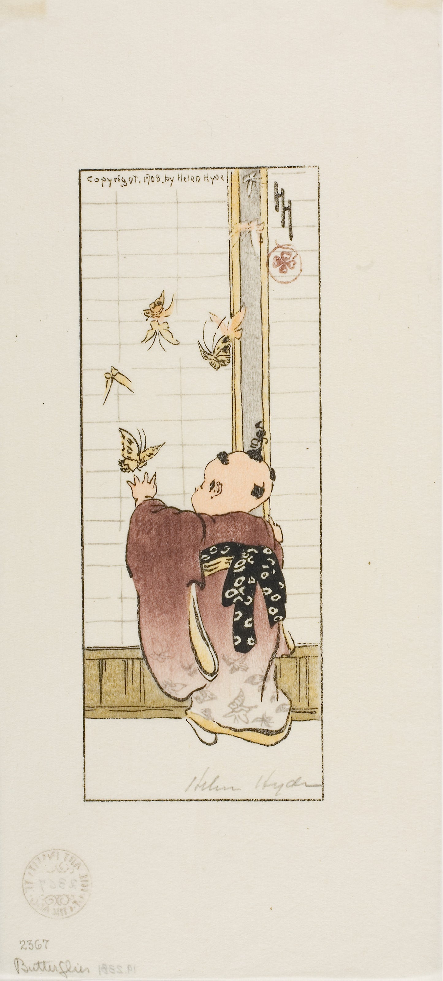 Butterflies - Helen Hyde, Poster Print Wall Art