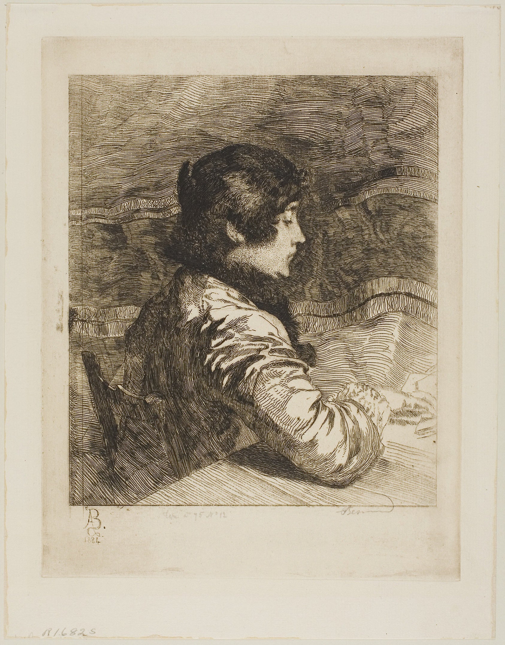Madame Besnard: Albert Besnard,16x12"(A3) Poster