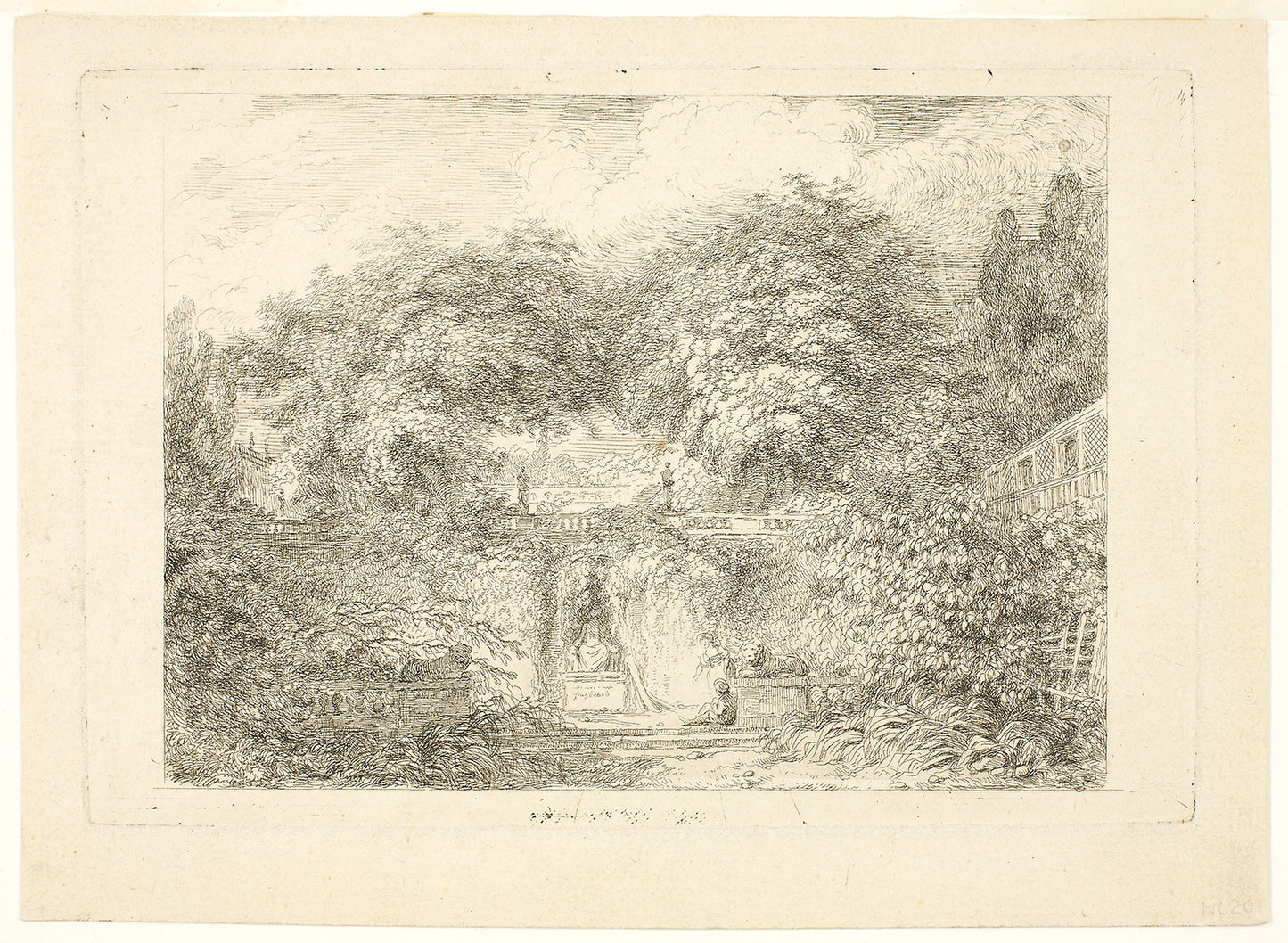 The Little Park - Jean-Honoré Fragonard, Poster Print Wall Art