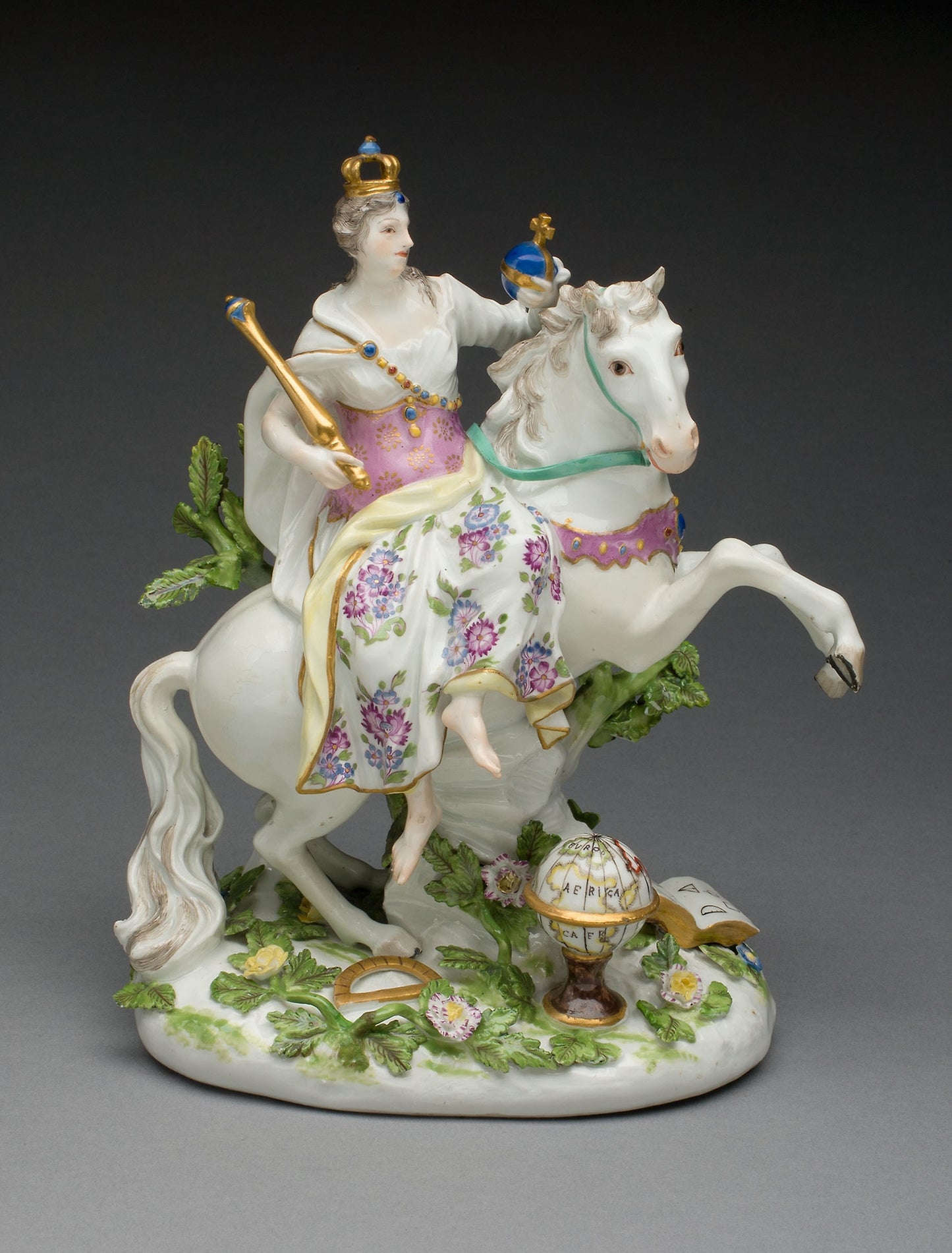 Allegorical Figure Representing Europe - Meissen Porcelain Factory, Poster Print Wall Art