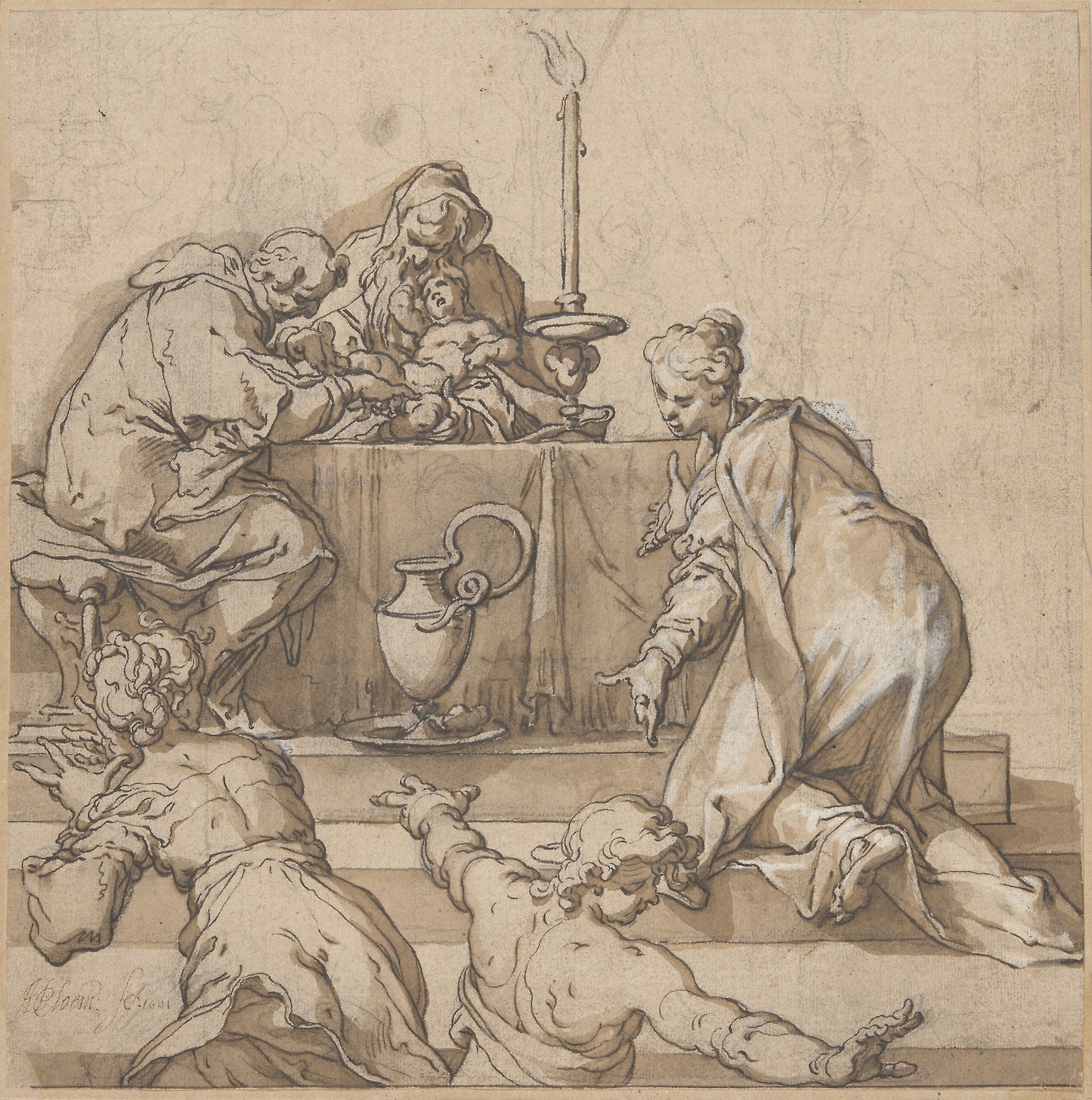 The Circumcision: Abraham Bloemaert, Poster Print Wall Art