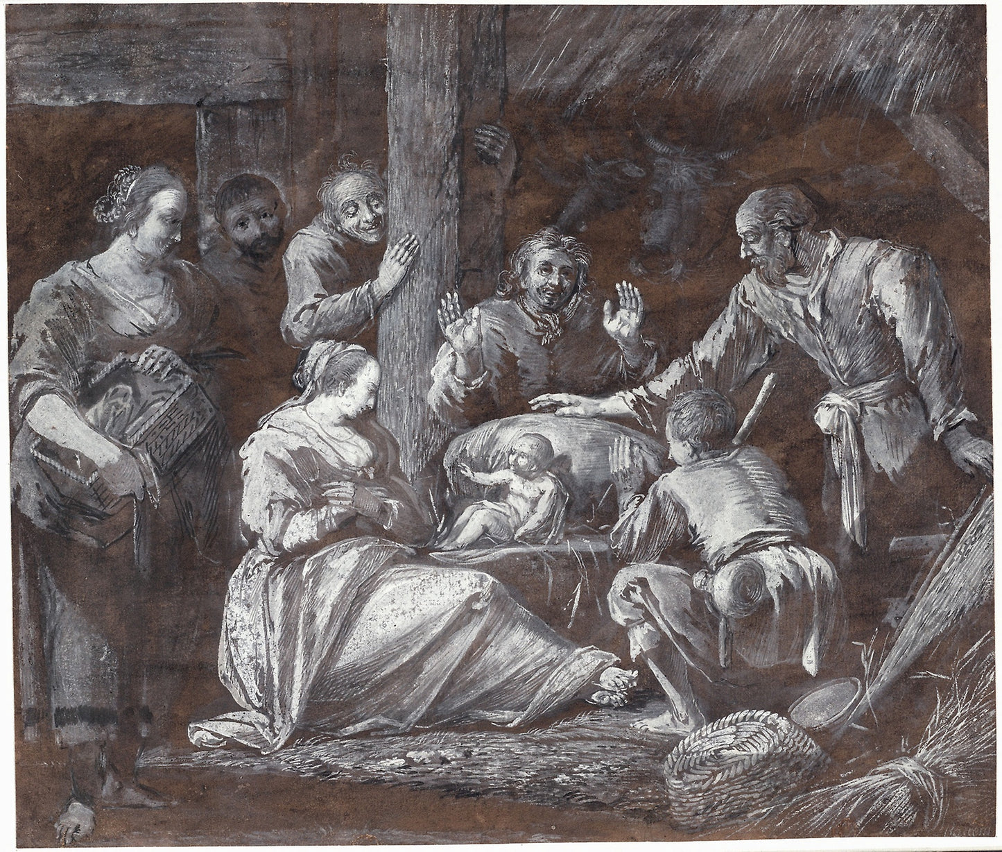 The Adoration of the Shepherds - Gerrit van Battem, Poster Print Wall Art