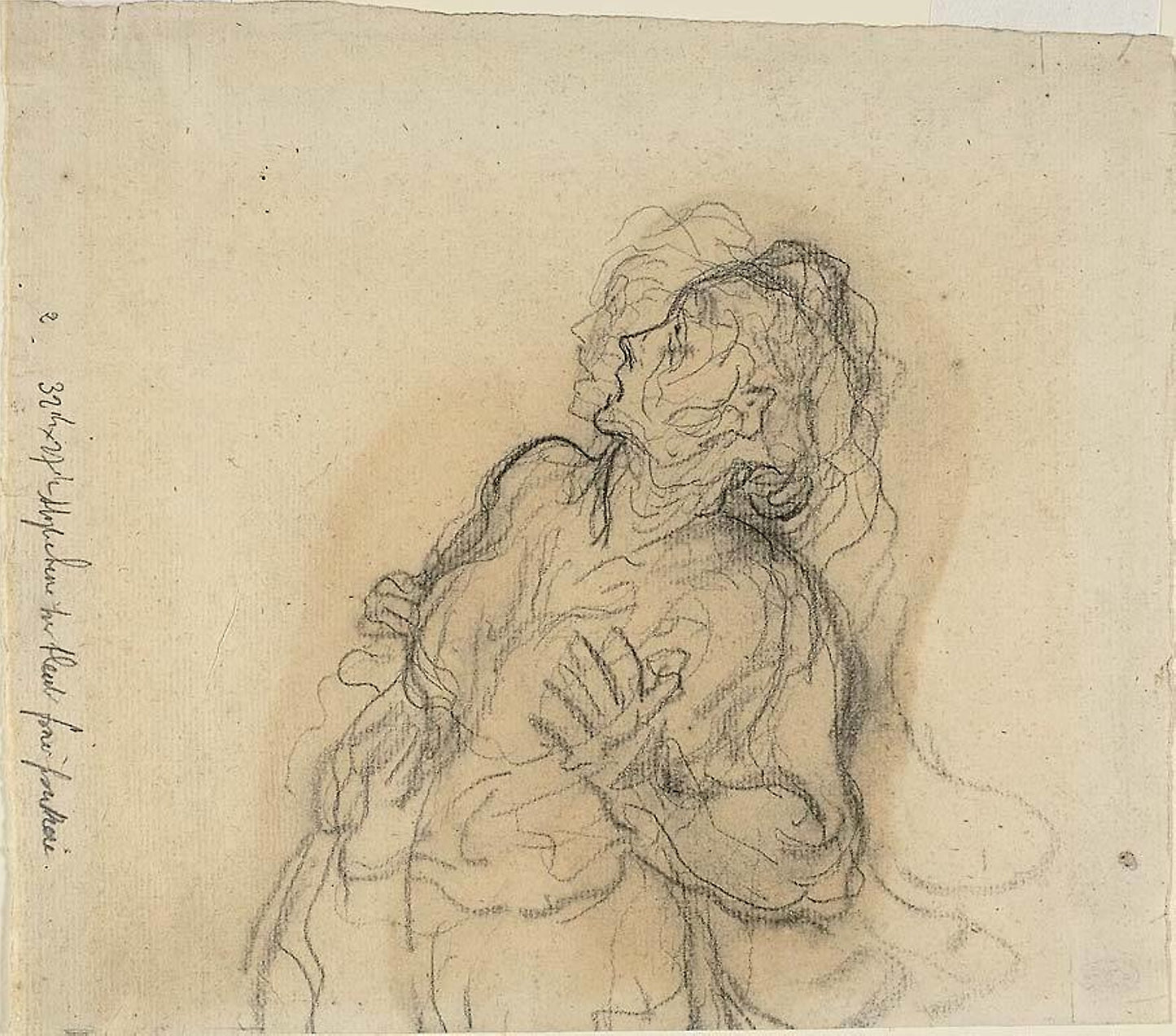 Frightened Woman - Honoré Victorin Daumier, Poster Print Wall Art