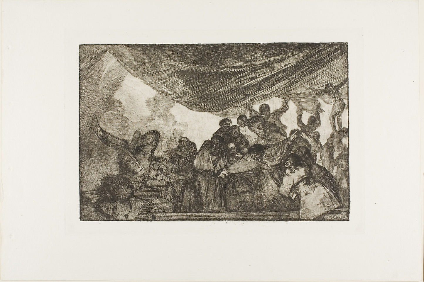 Without commending himself either to God or the devil, plate 15 from Los Proverbios - Francisco José de Goya y Lucientes, Poster Print Wall Art