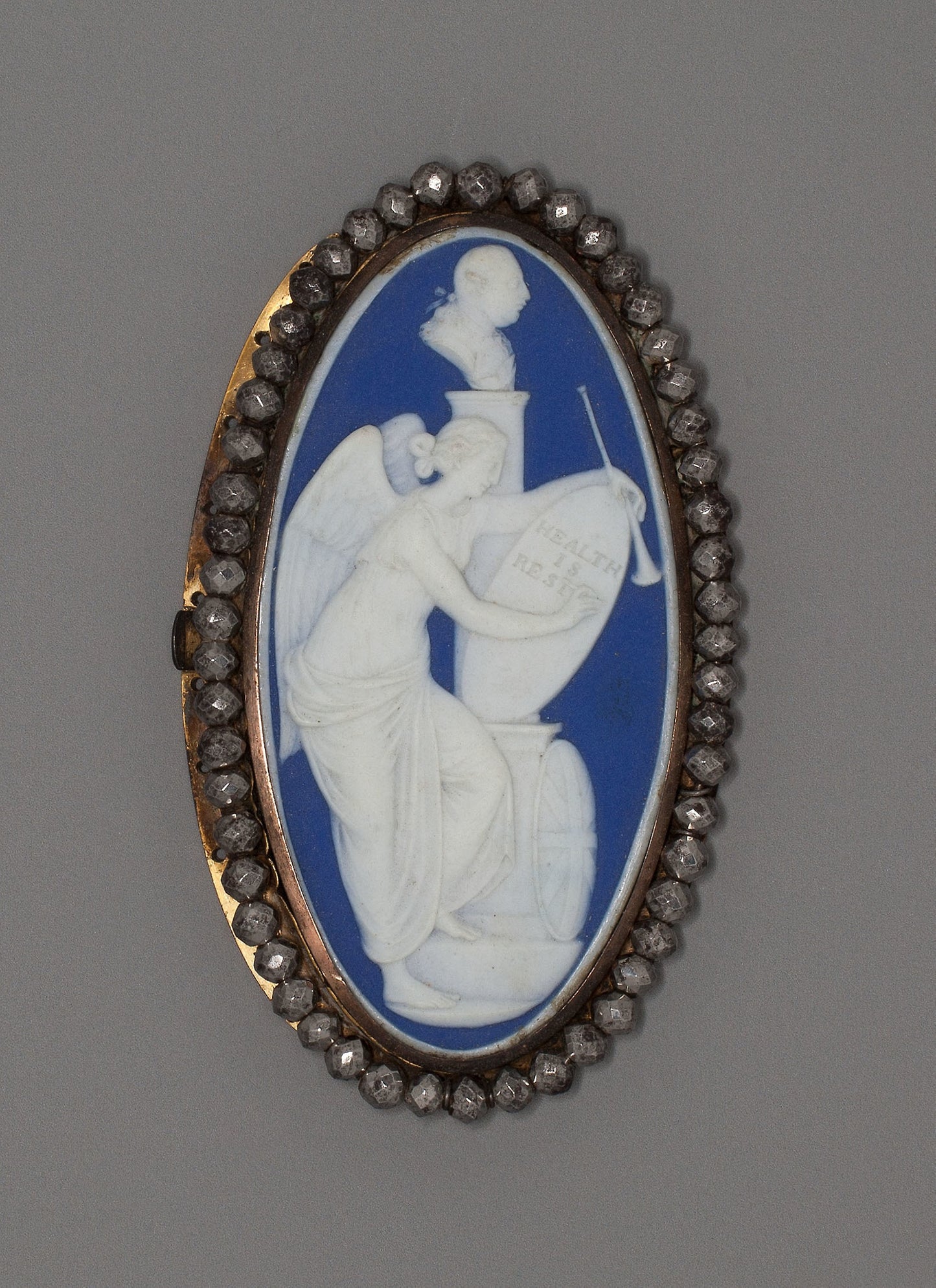 Medallion with "Health is Restored" - Wedgwood Manufactory, Poster Print Wall Art
