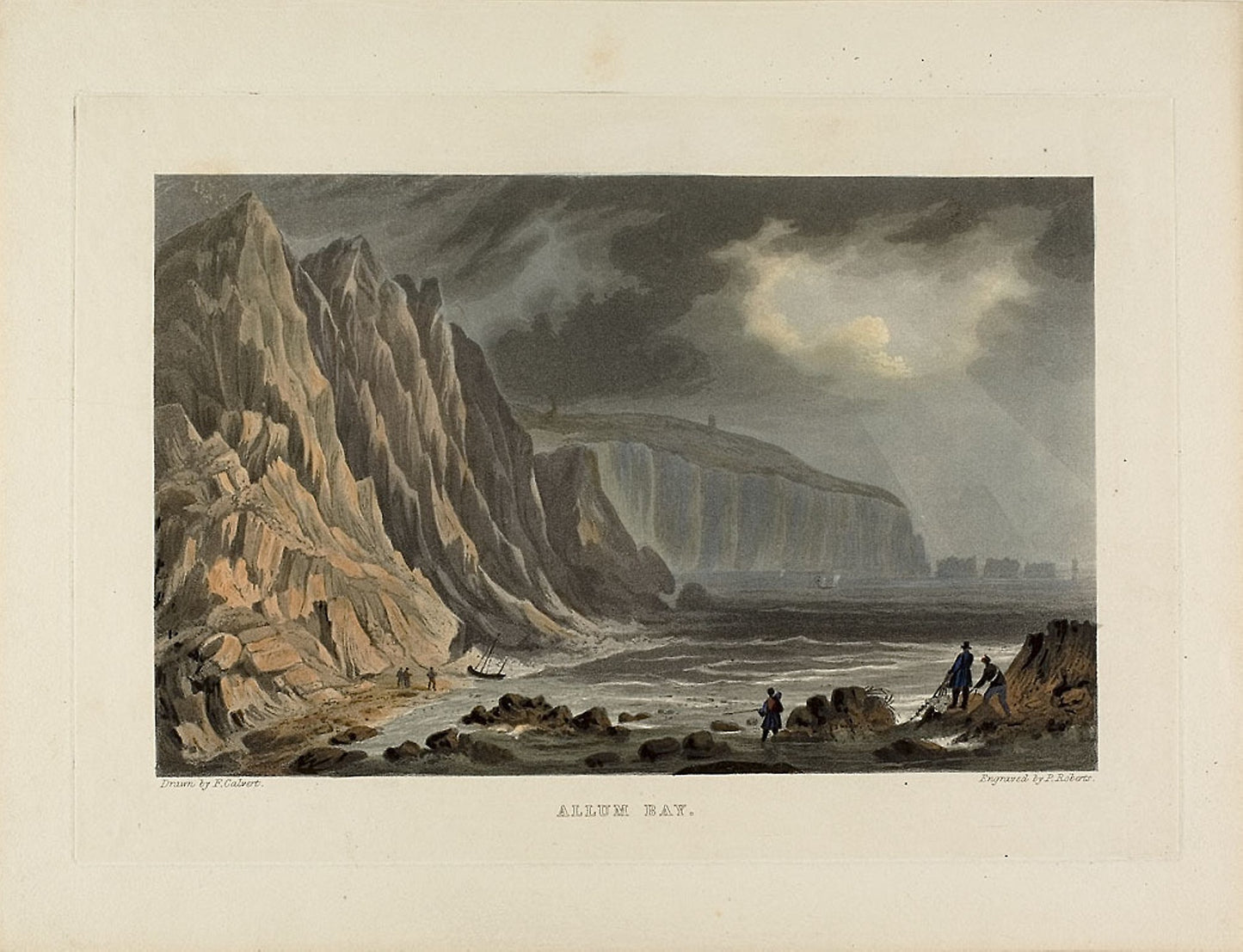 Allum Bay - P. Roberts (English, 19th century), Poster Print Wall Art