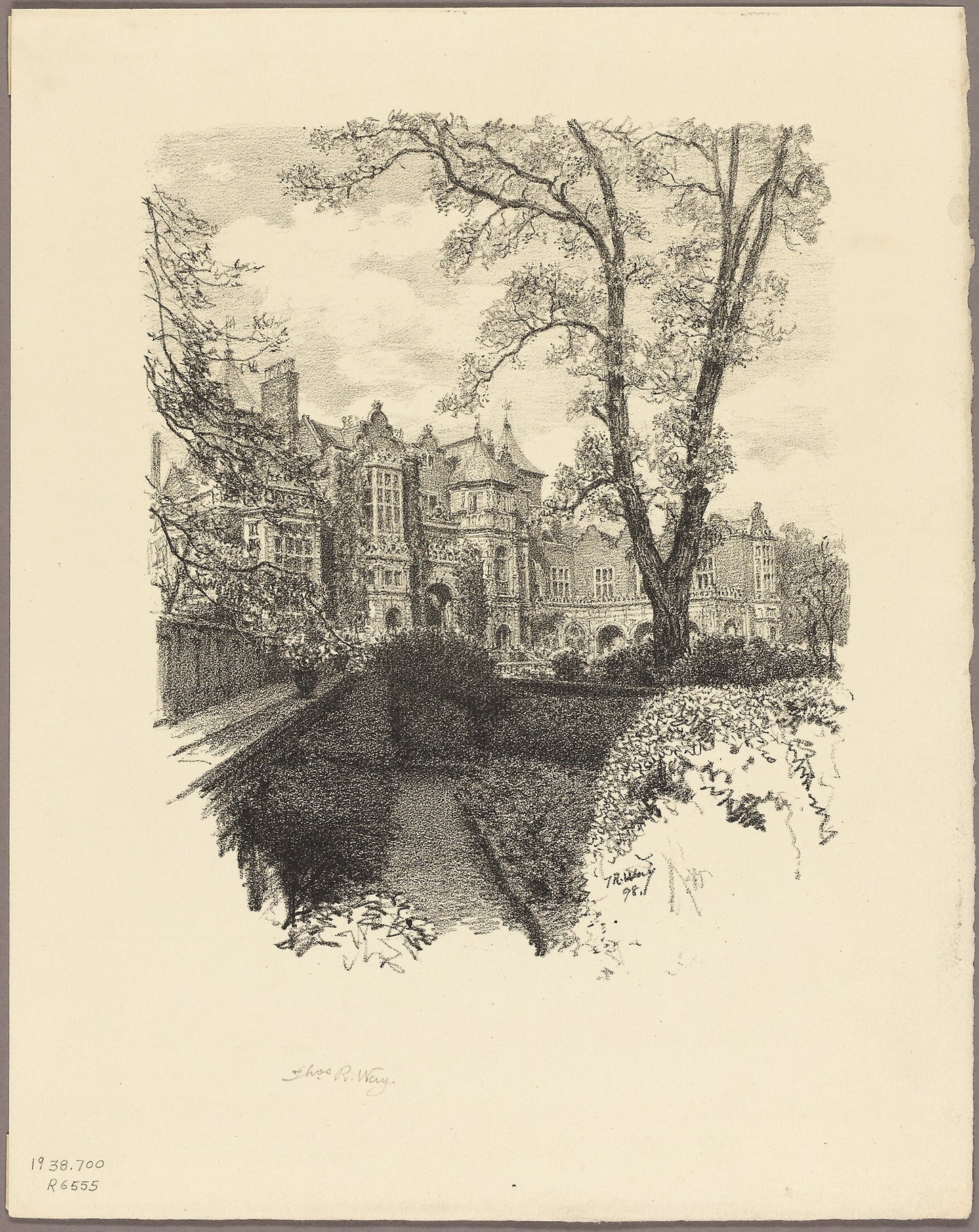 Holland House - Thomas Robert Way, Poster Print Wall Art