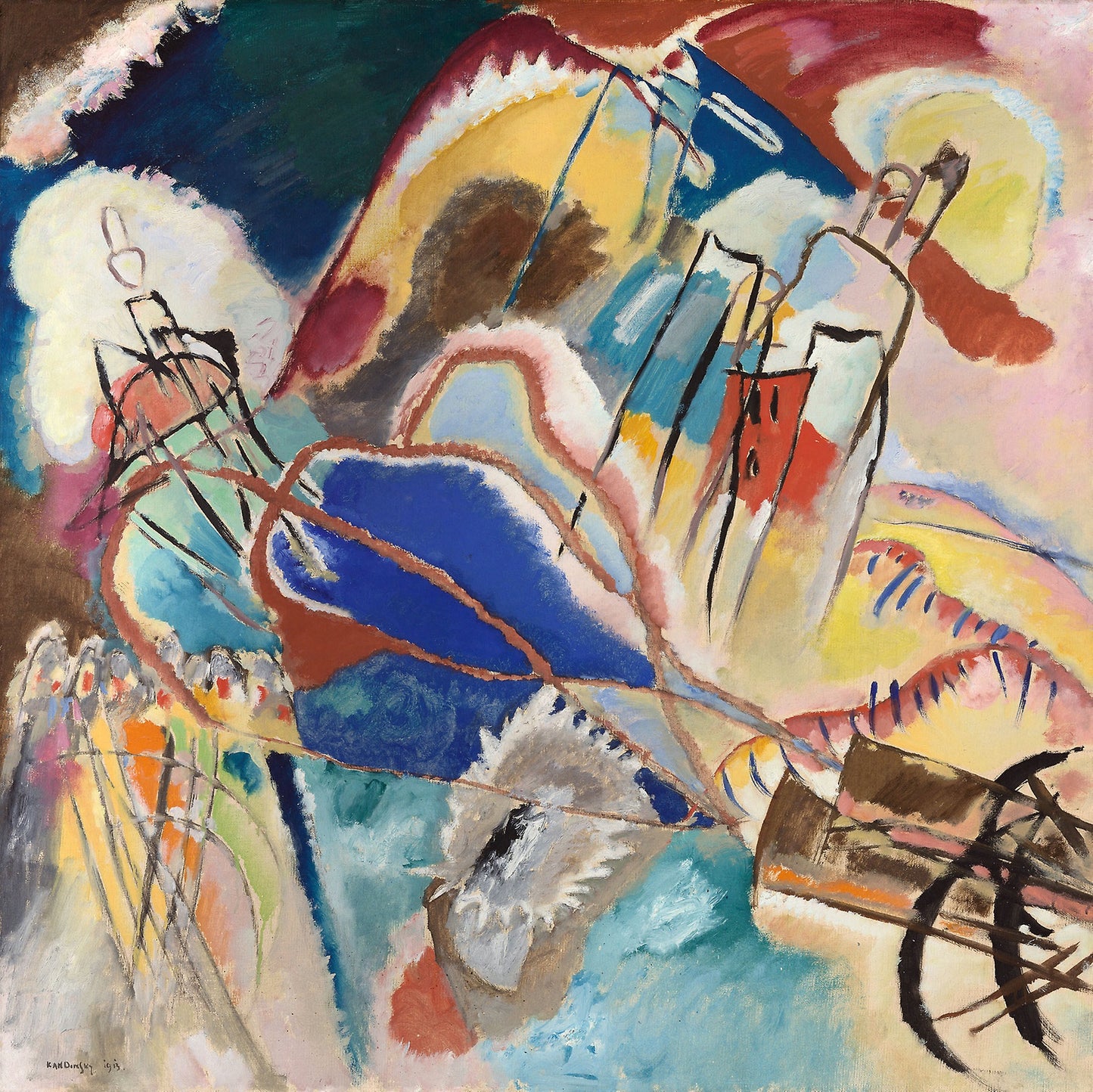 Improvisation No. 30 (Cannons): Vasily Kandinsky, Poster Print Wall Art